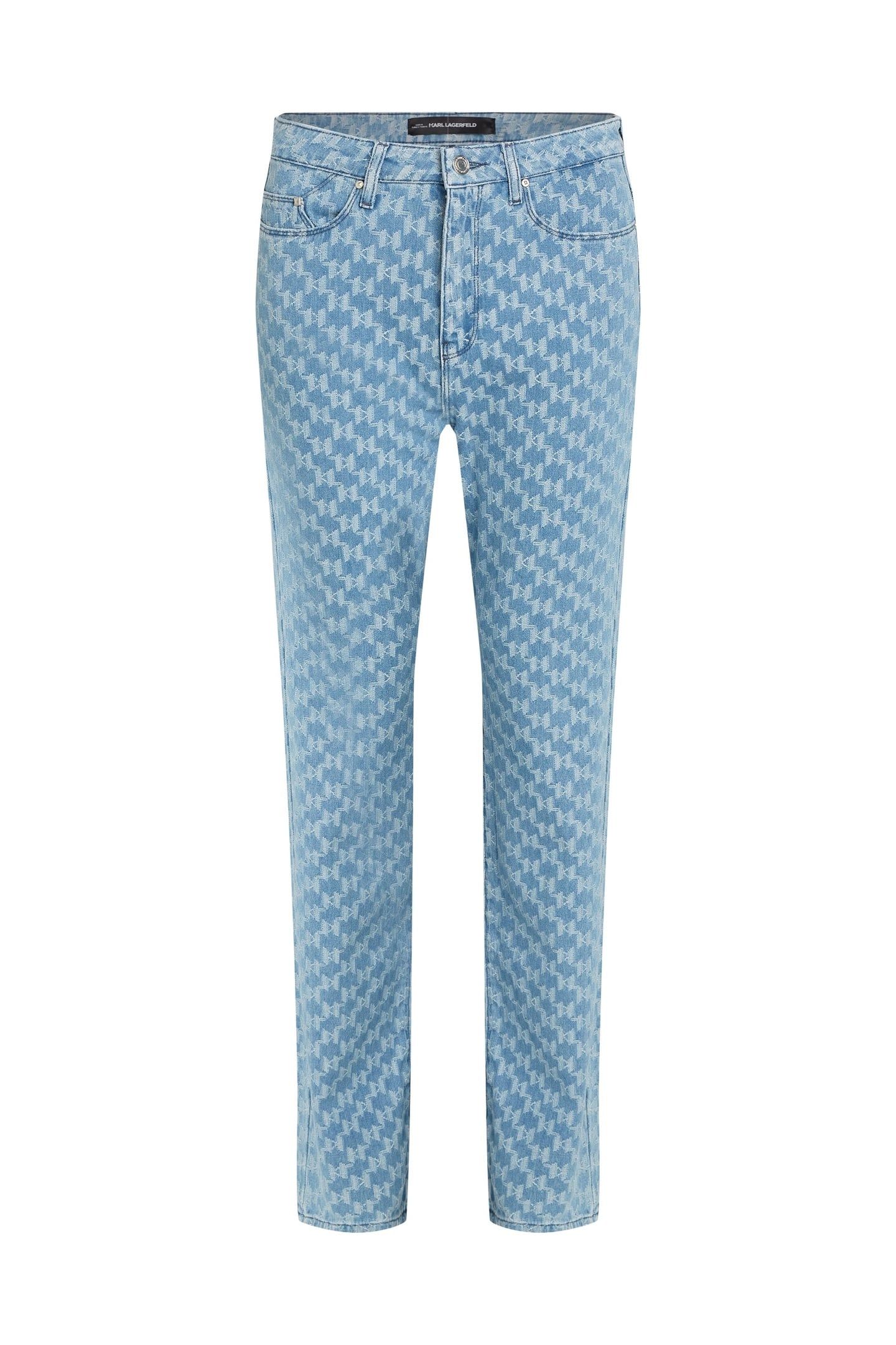 KL JACQUARD DENIM PANTS MONOGRAM DENIM 3