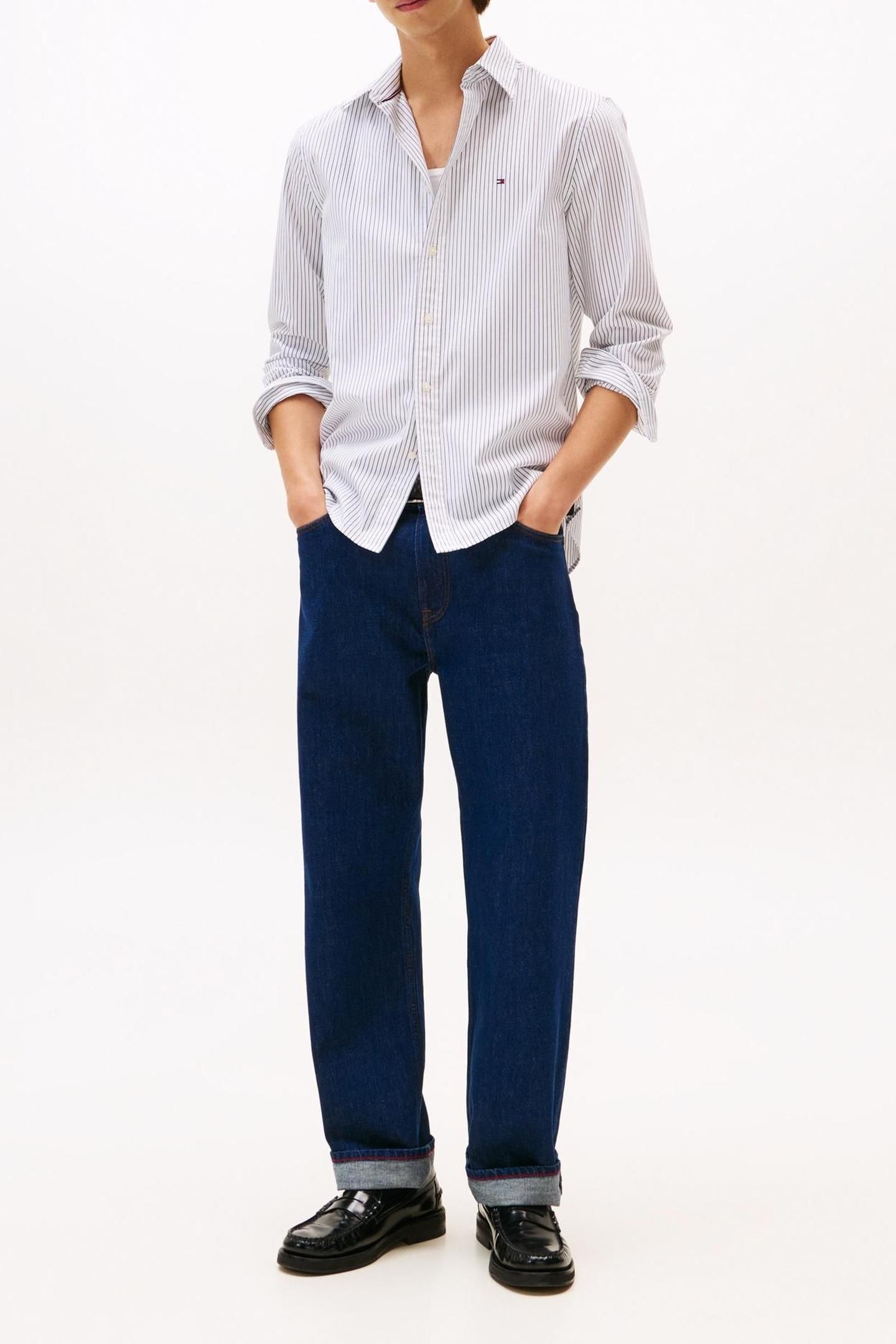 CORE HAIRLINE POPLIN WHITE/STRIPE 2