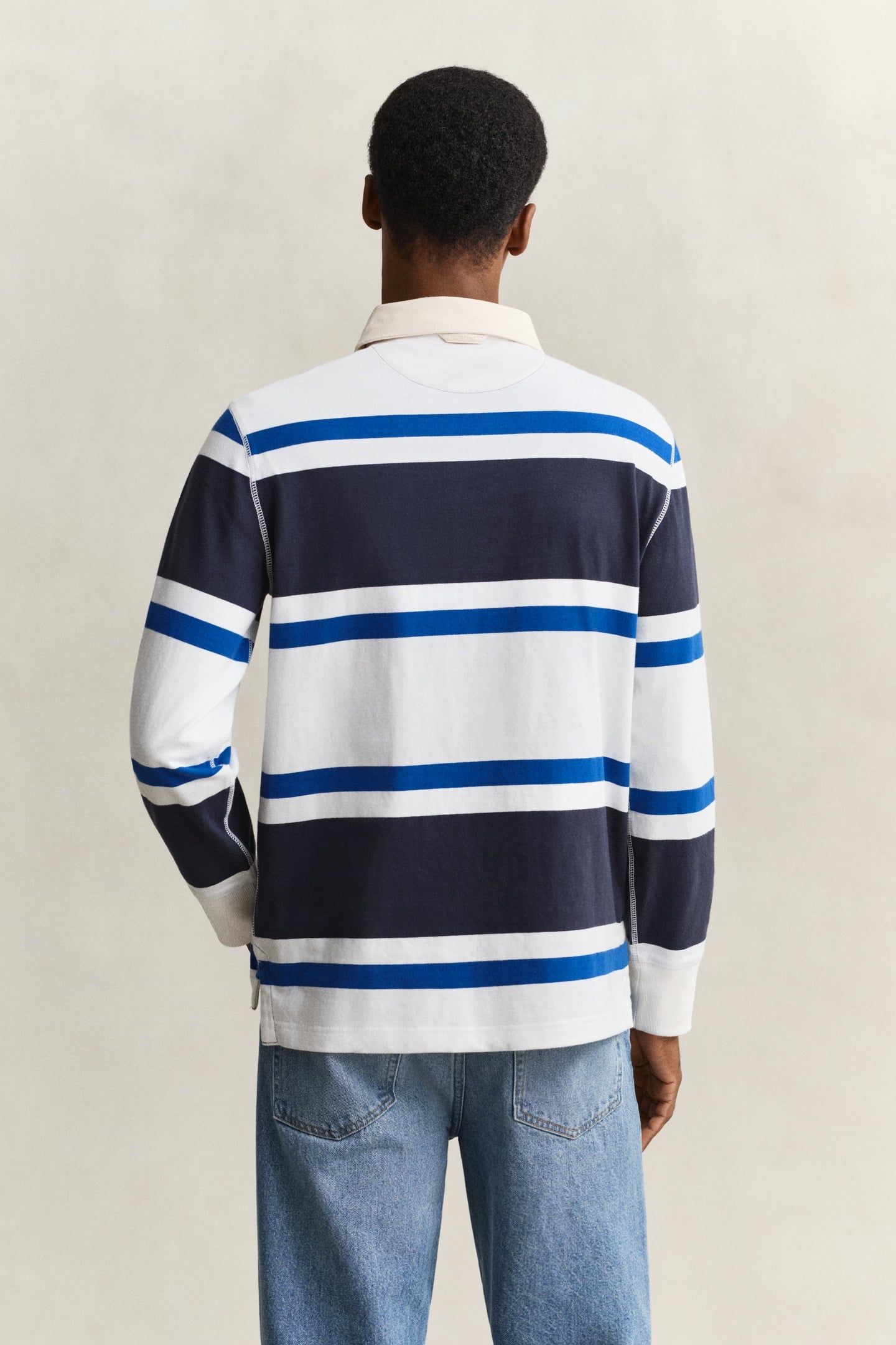 BLOCKED STRIPE RUGGER EVENING BLUE 2