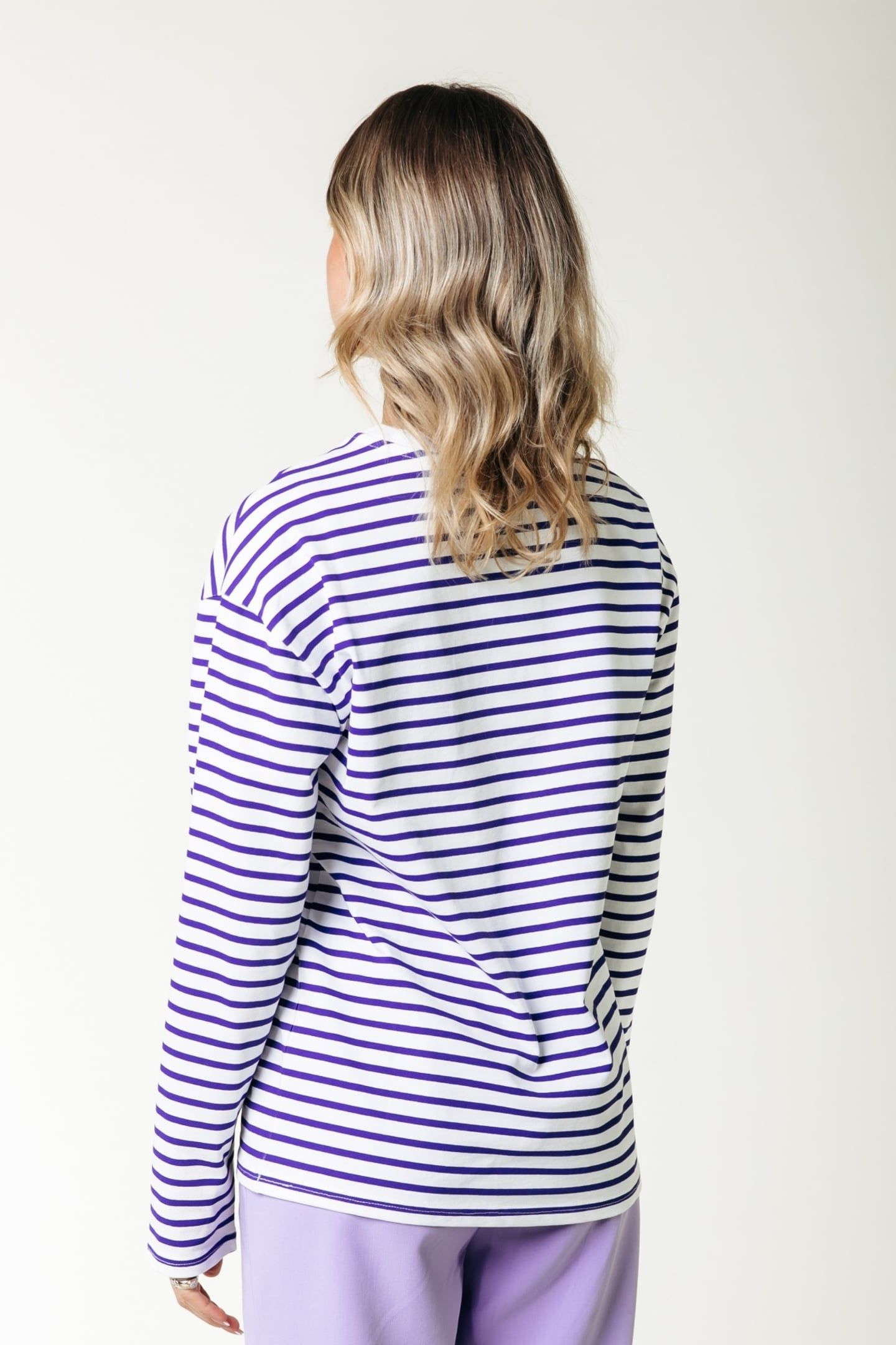 LOGO WAVE STRIPE LONGSLEEVE TEE LIBERTY PURPLE 3