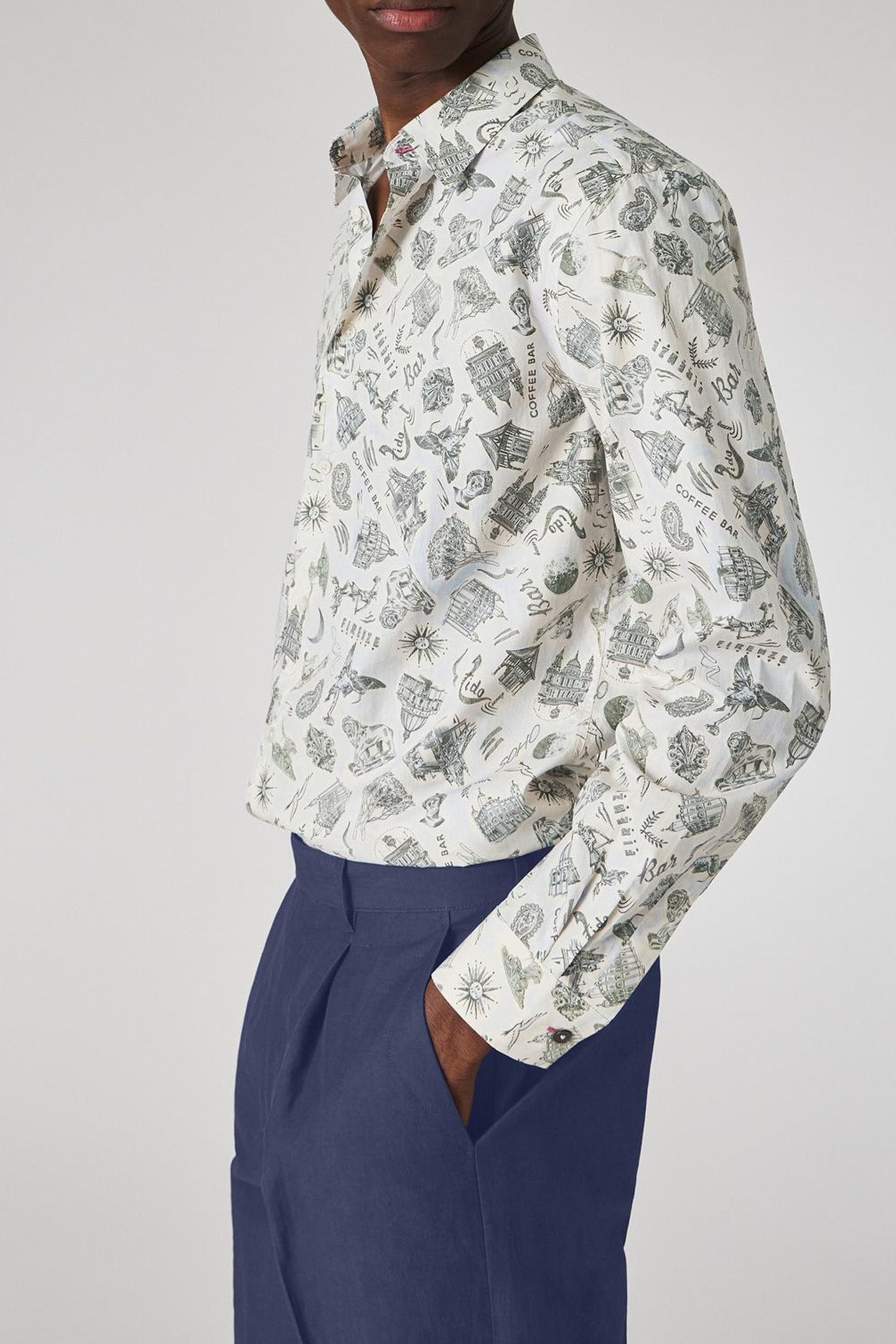 MENS S/C REGULAR FIT SHIRT LIGHT BLUE 6