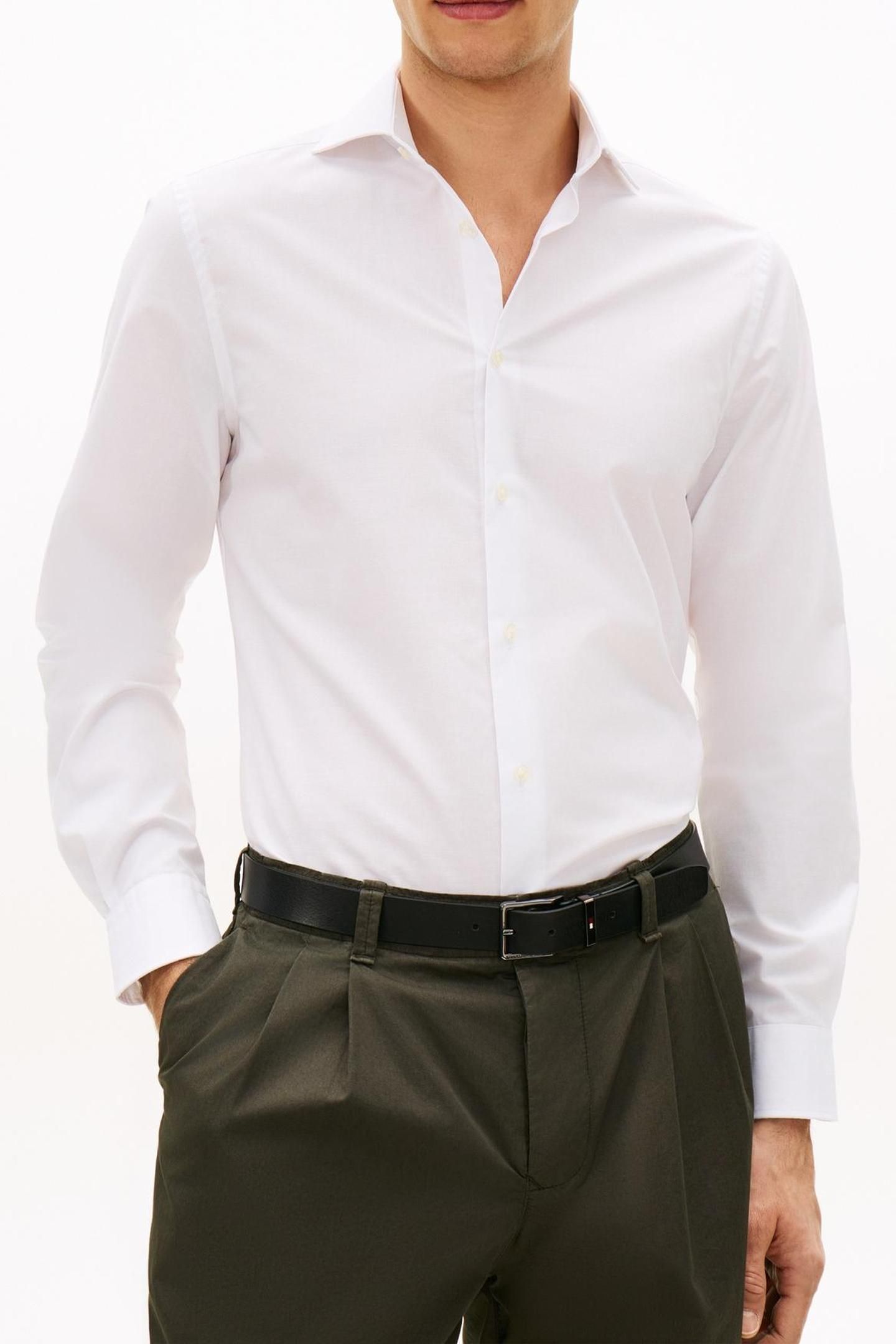 DC FLEX COLLAR SHIRT WHITE 2