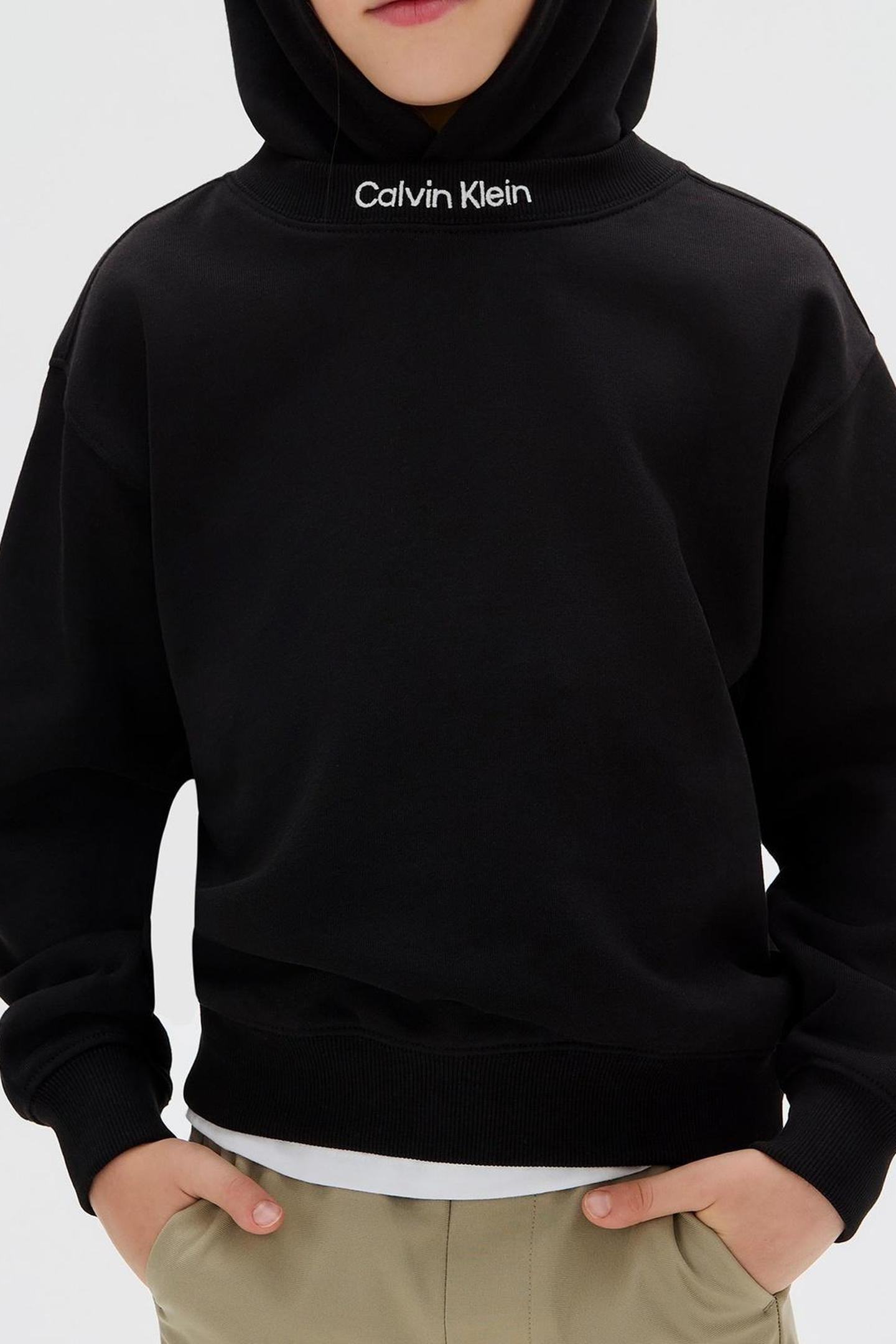 BOYS NECK EMBRO LOGO TERRY BLACK 5