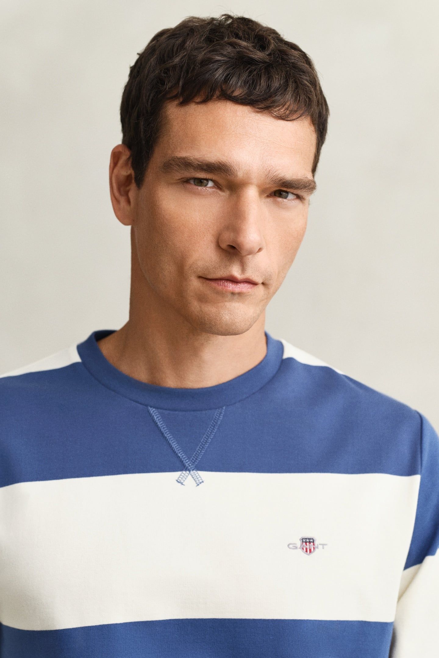 STRIPED C-NECK VINTAGE BLUE 5