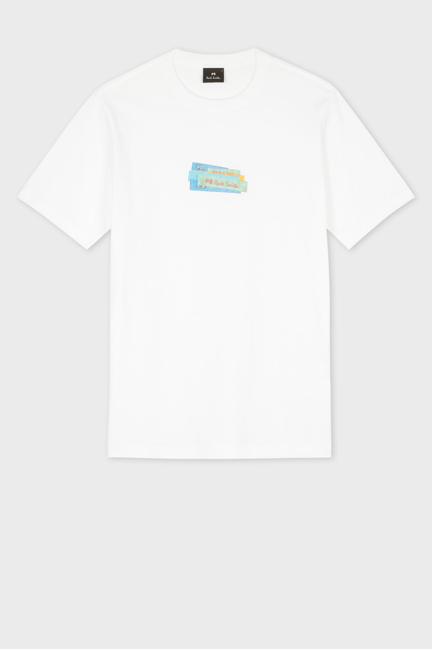 MENS REG FIT SS T SHIRT PS PAUL SMITH WHITE 1