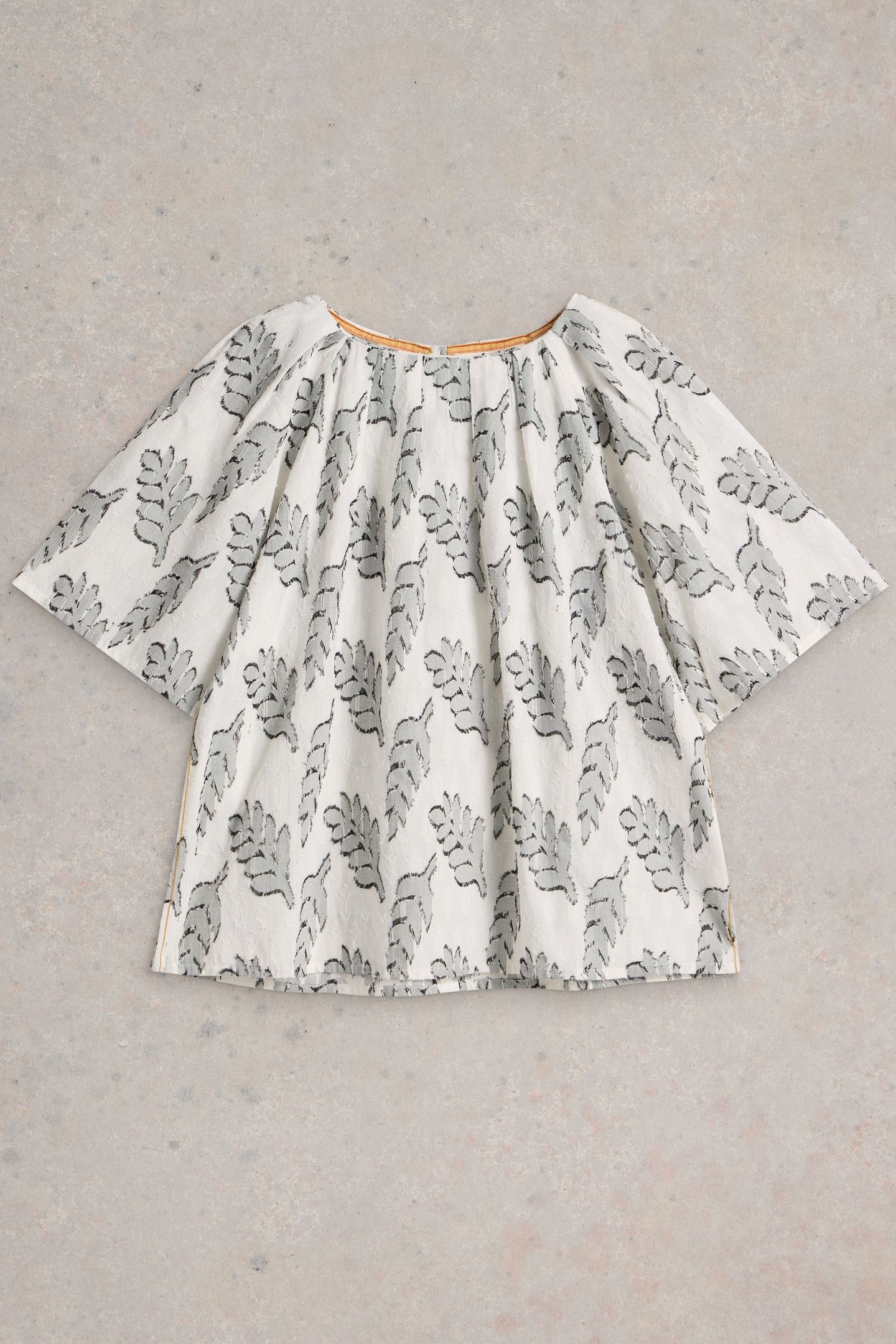 SPRUCE JAQUARD TOP WHITE MULTI 5