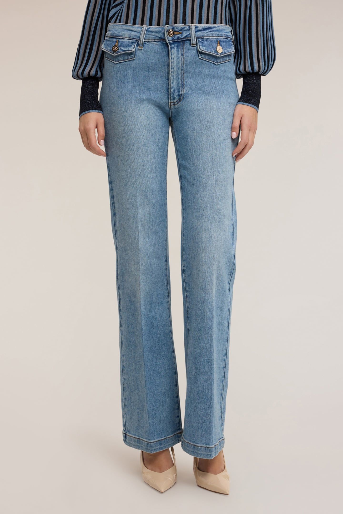 LIGHT BLUE FLARE JEANS LIGHT BLUE 1
