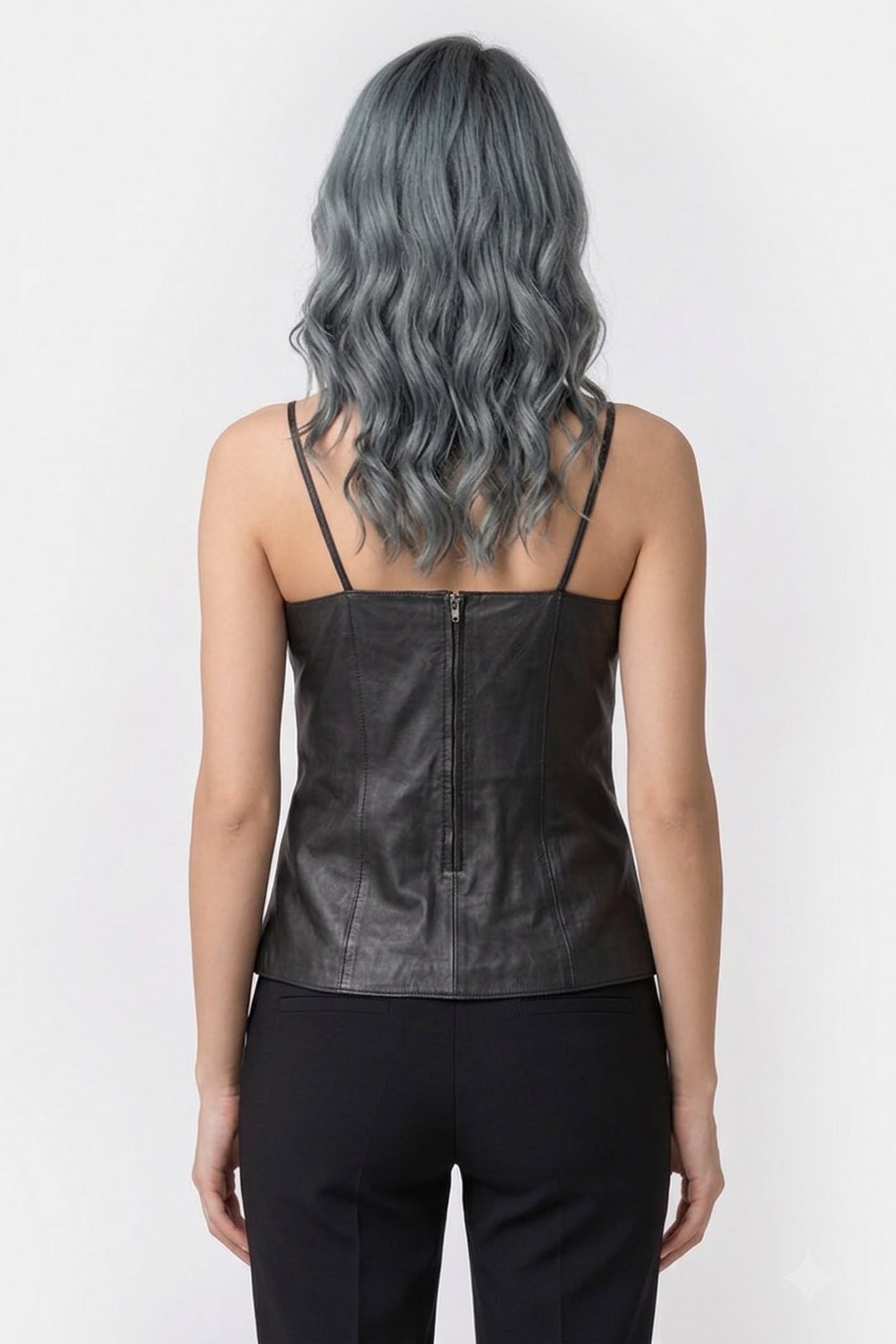 HOLLY LEATHER TOP BLACK 2