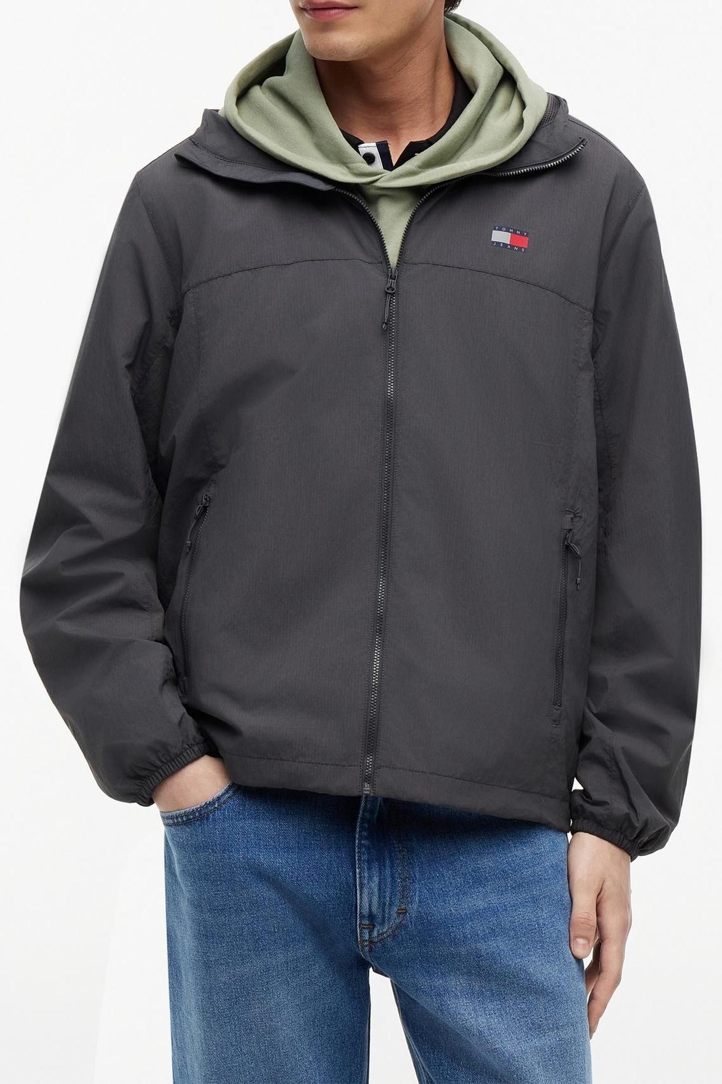 TJM CHICAGO PACKABLE JACKET WASHED BLACK 1