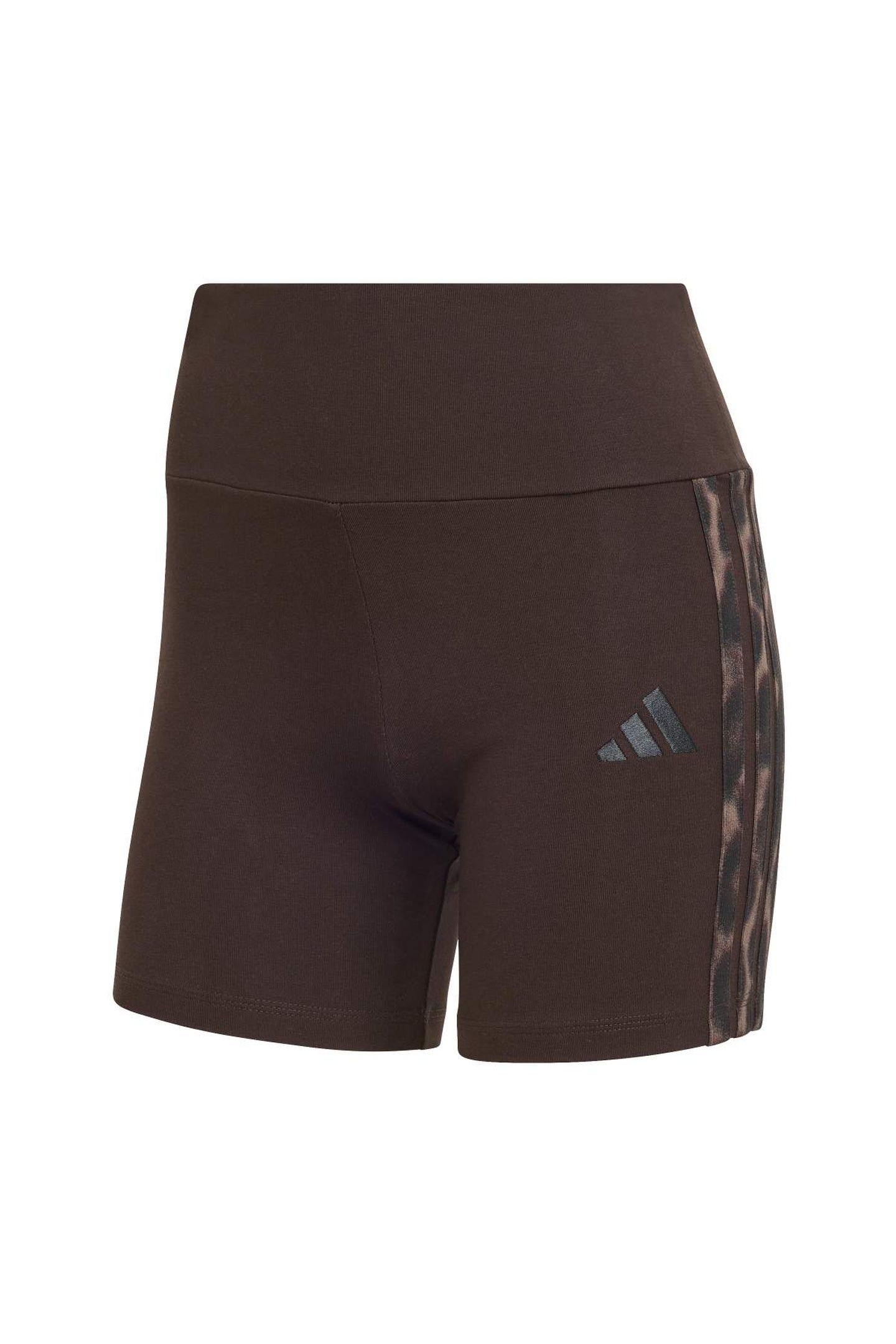 SEASONAL ESSENTIALS LEOPARD PRINT BIKER SHORTS AURORA COFFEE 5