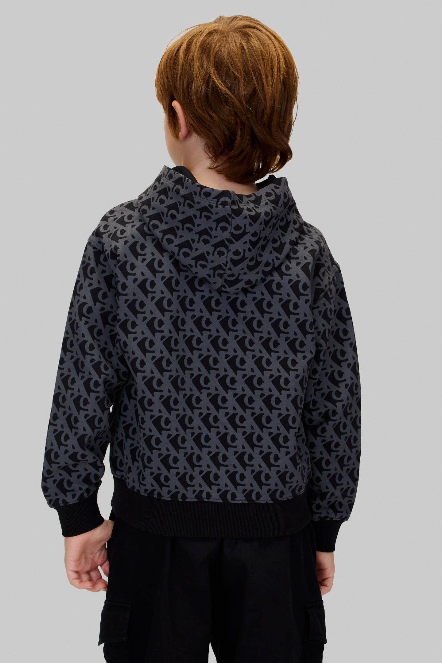 BOYS LOGO HOODIE BLACK 2