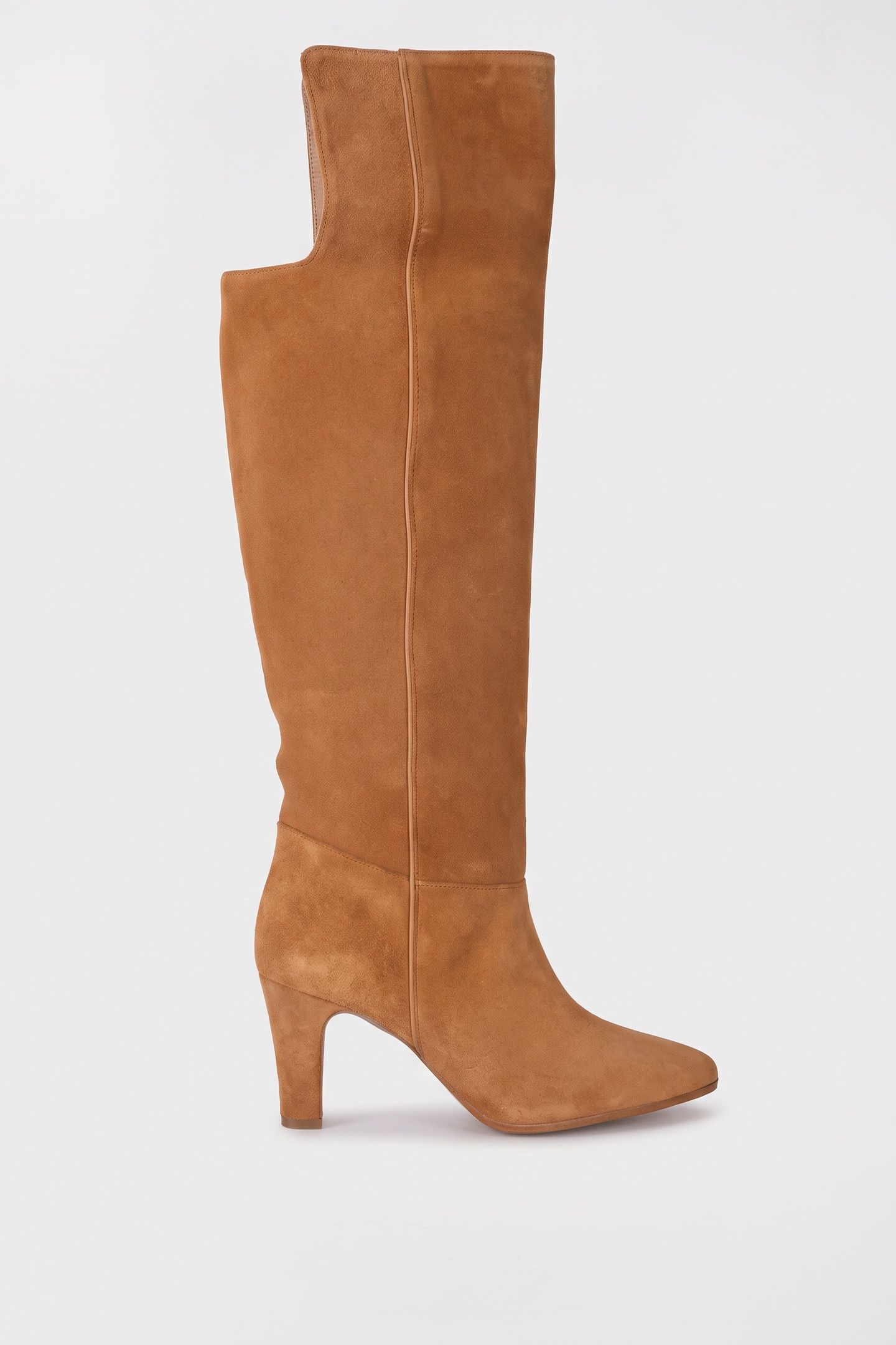 BENILDE KNEE HIGH BOOT BEIGE 1