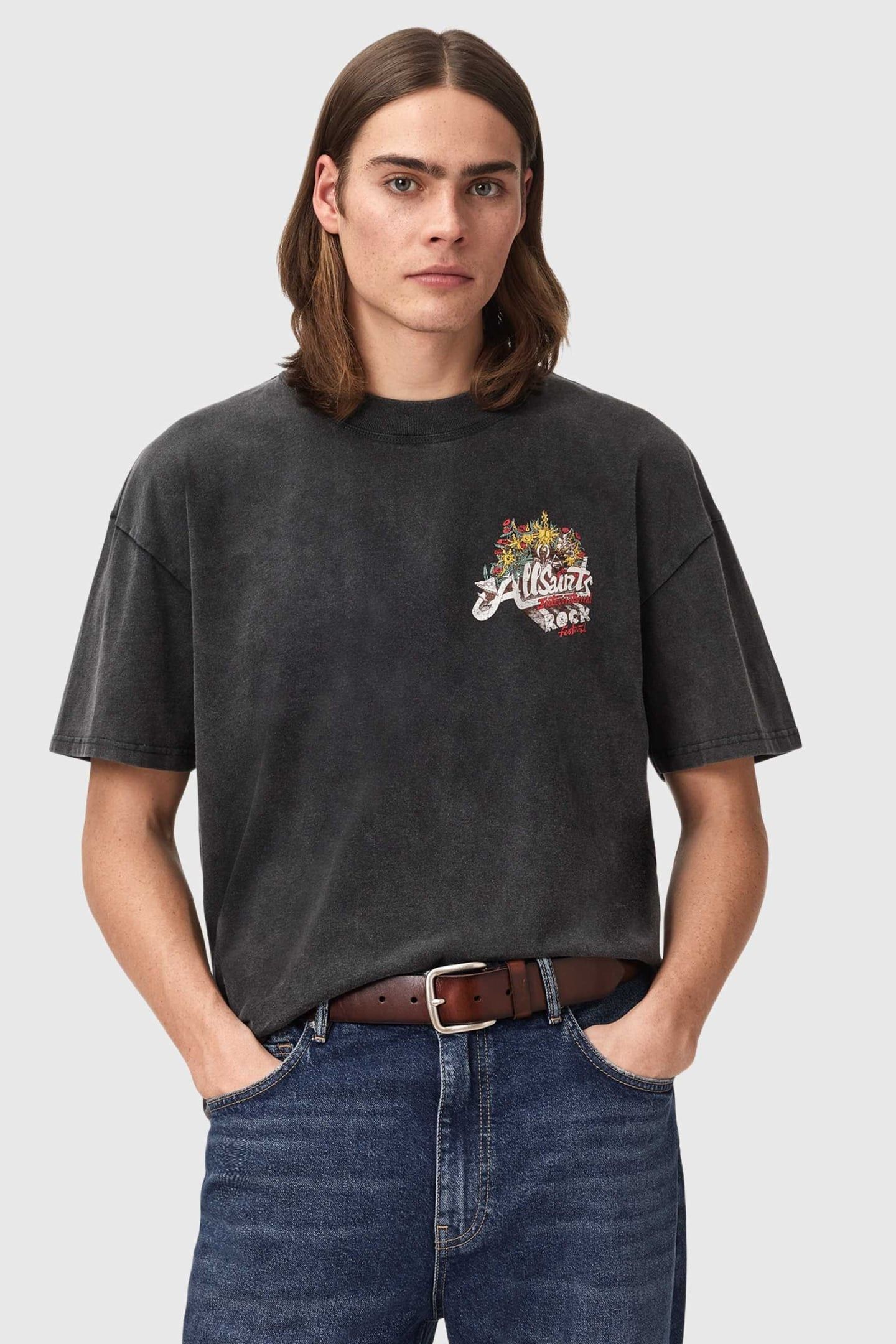 ROQUE SS CREW WASHED BLACK 2