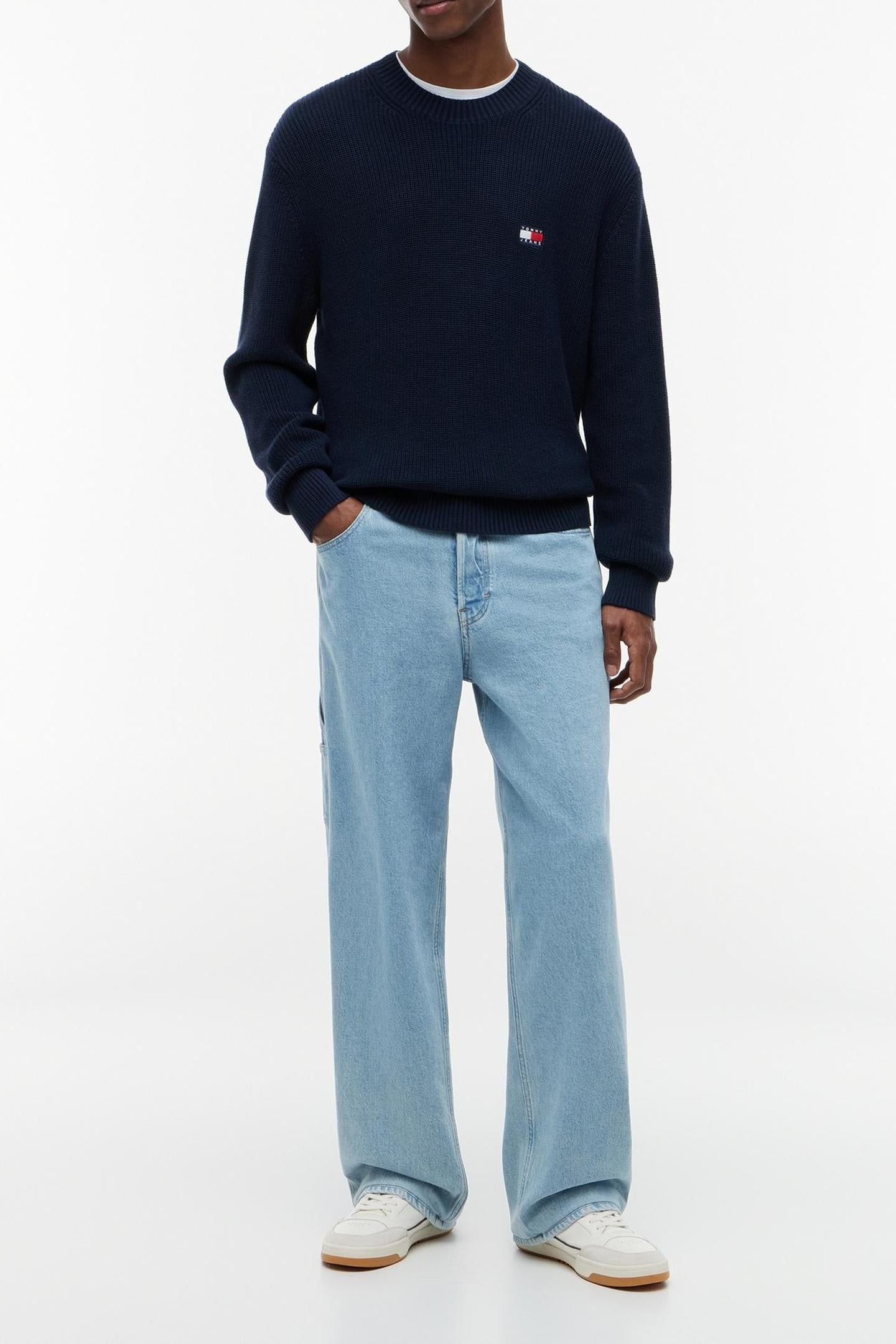 TJM REG BADGE SWEATER DARK NIGHT NAVY 4