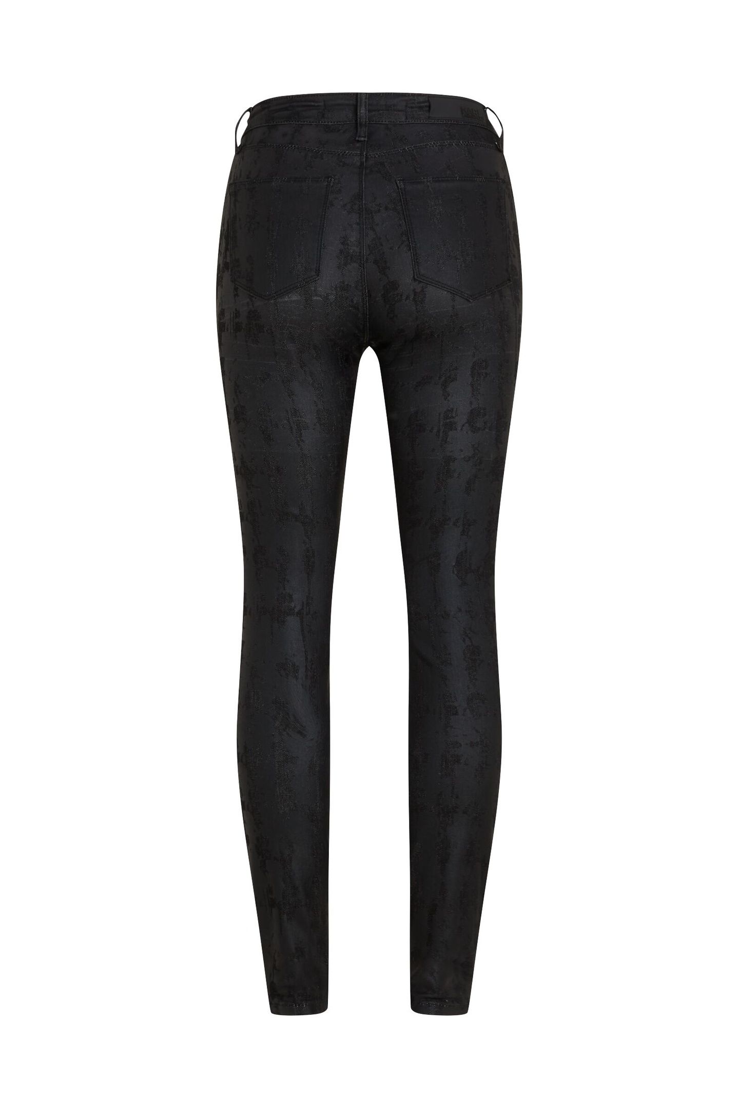 AOP SKINNY DENIM PANTS BLACK COATED KARL HEADS 6