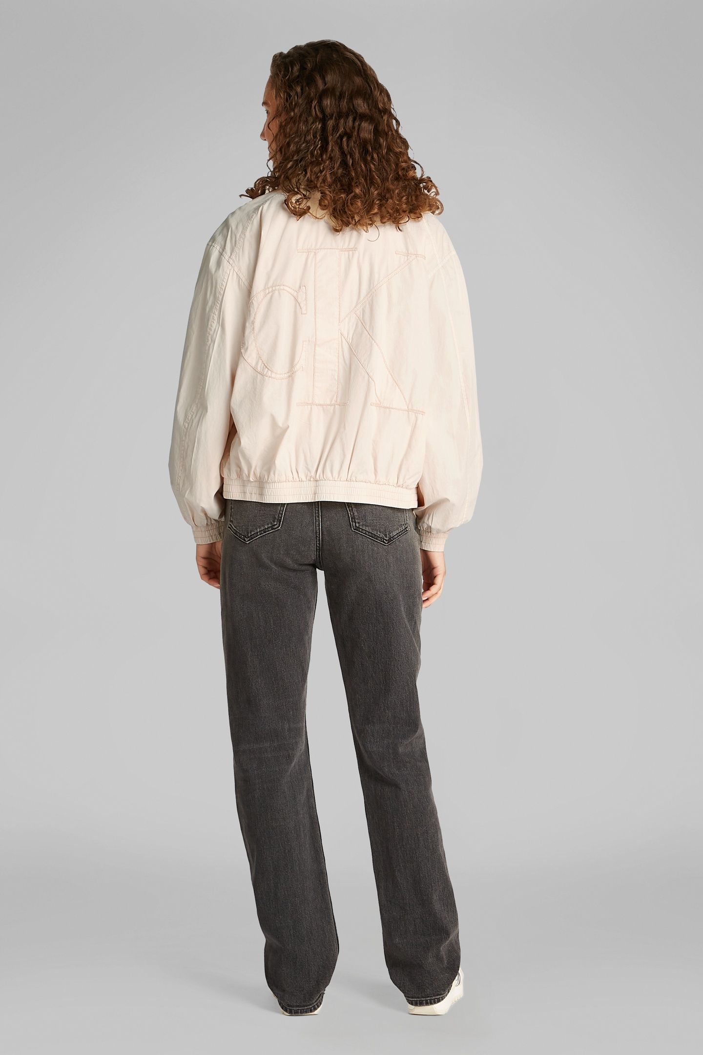 CK APPLIQUE TRACK JACKET BRAZILIAN SAND 2
