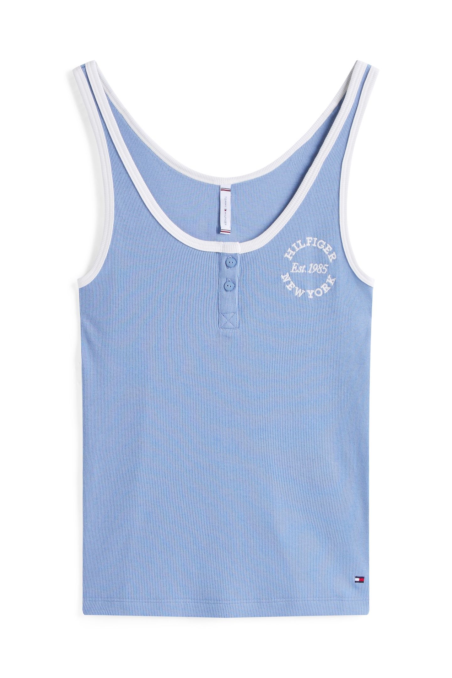 RIB TANK TOP BRISK BLUE 4