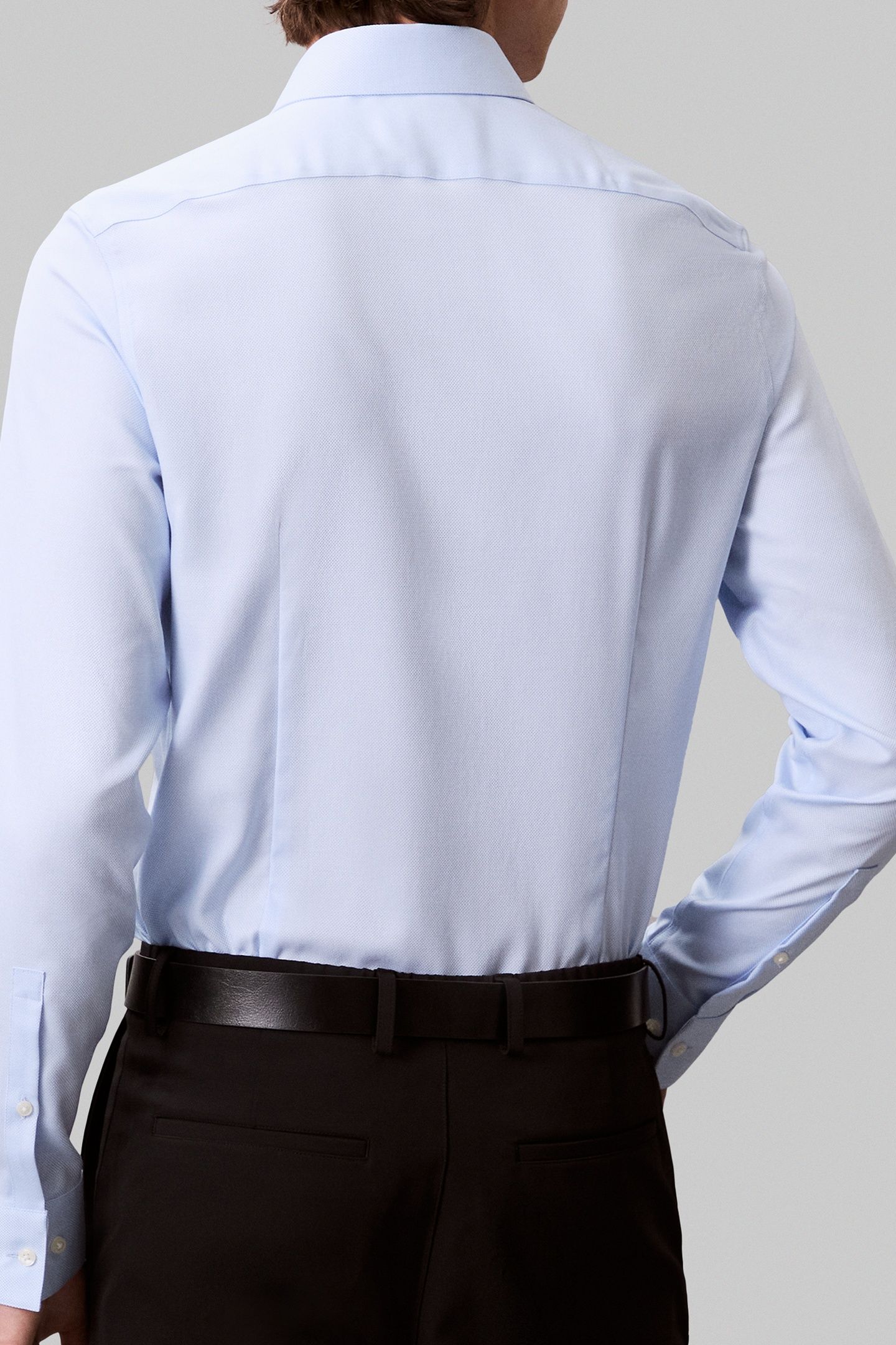 SLIM MID TWILL SHIRT BLUE 2