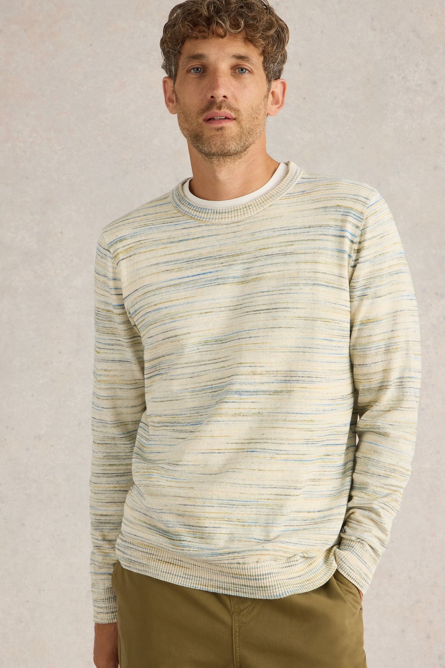 HENDERSON SPACEDYE JUMPER NATURAL MULTI 2