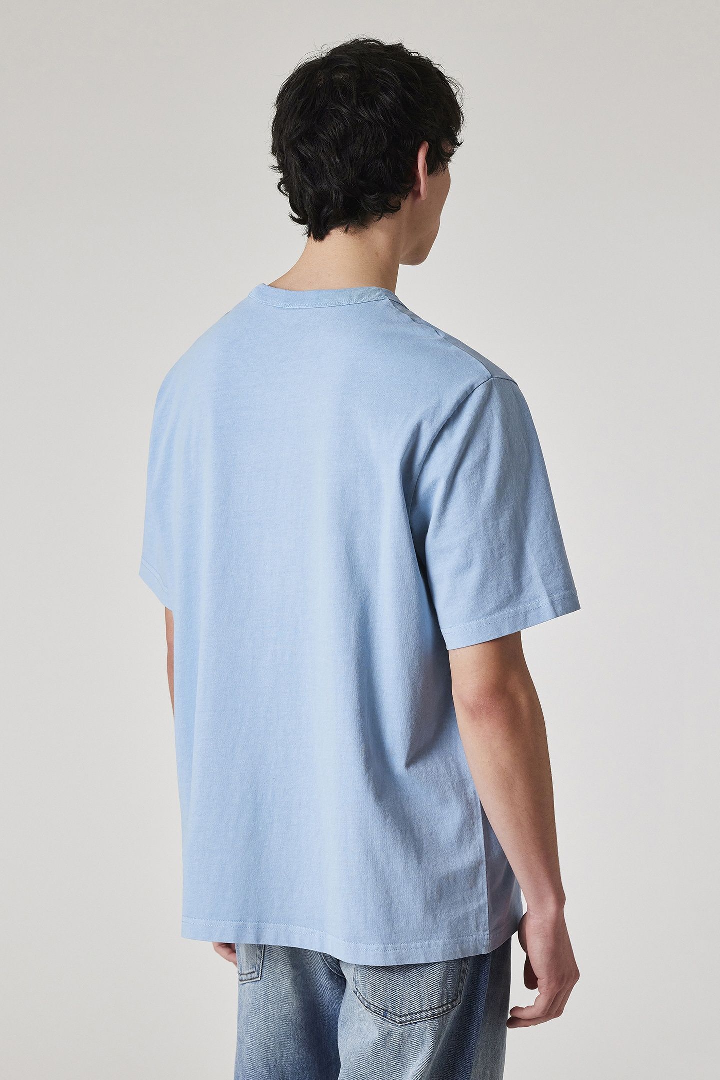 MENS TSHIRT PS LOGO LIGHT BLUE 3