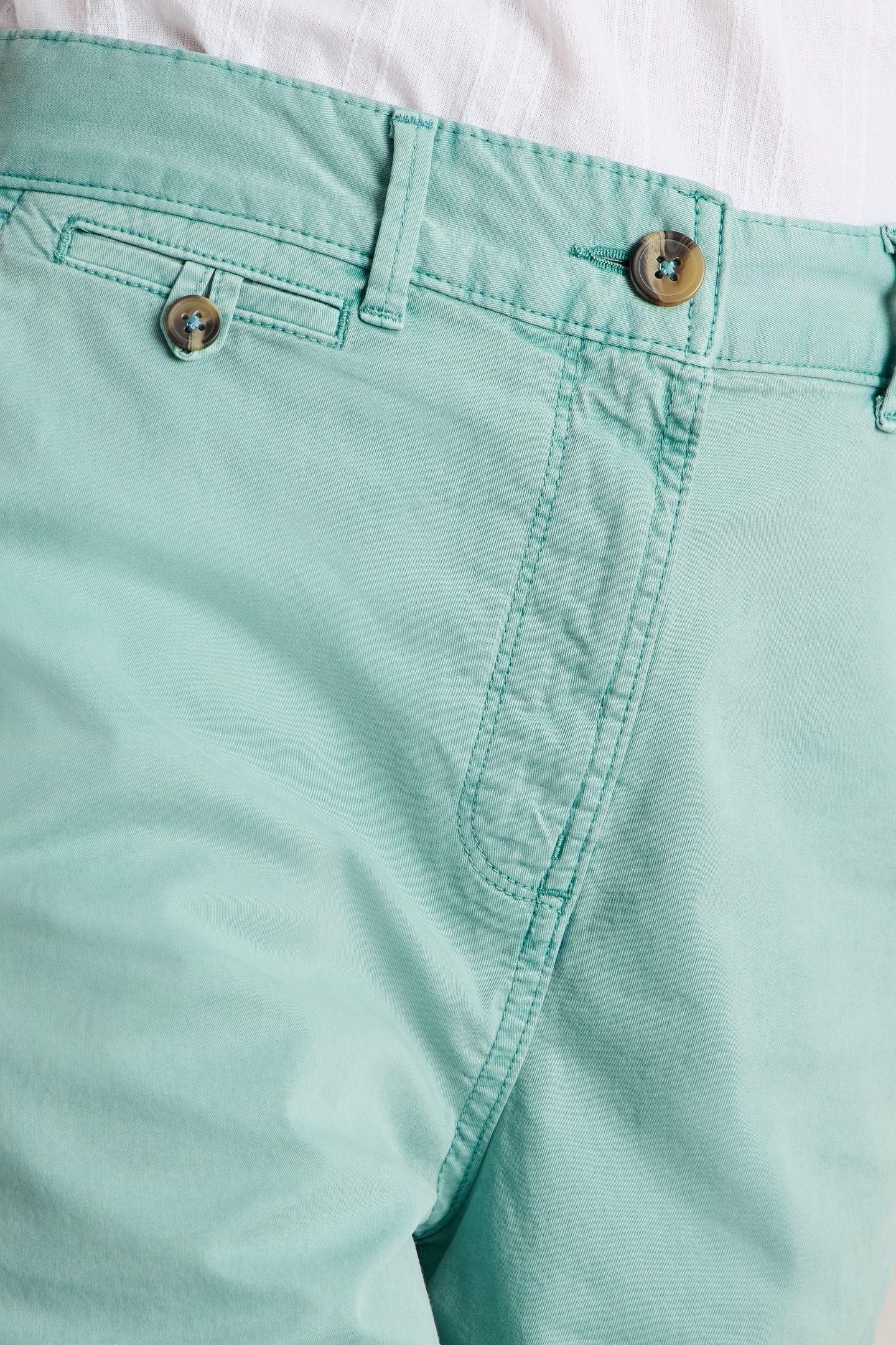 HAYLEY ORGANIC CHINO SHORT MID TEAL 5