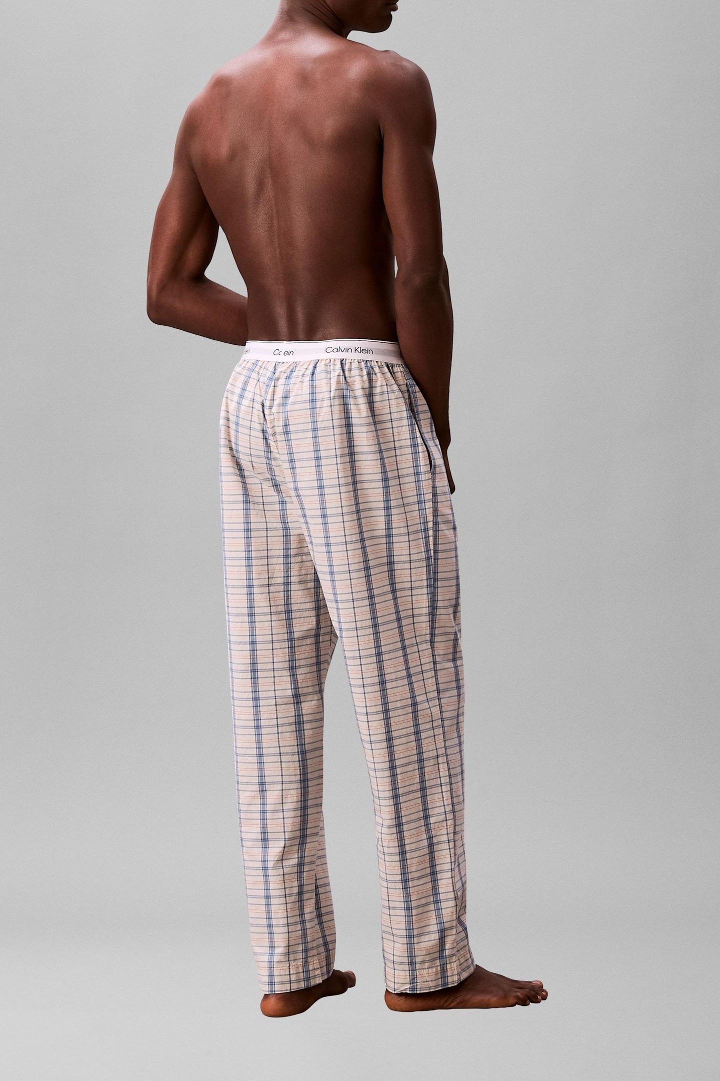 SLEEP PANT SILO PLAID CHALK 2