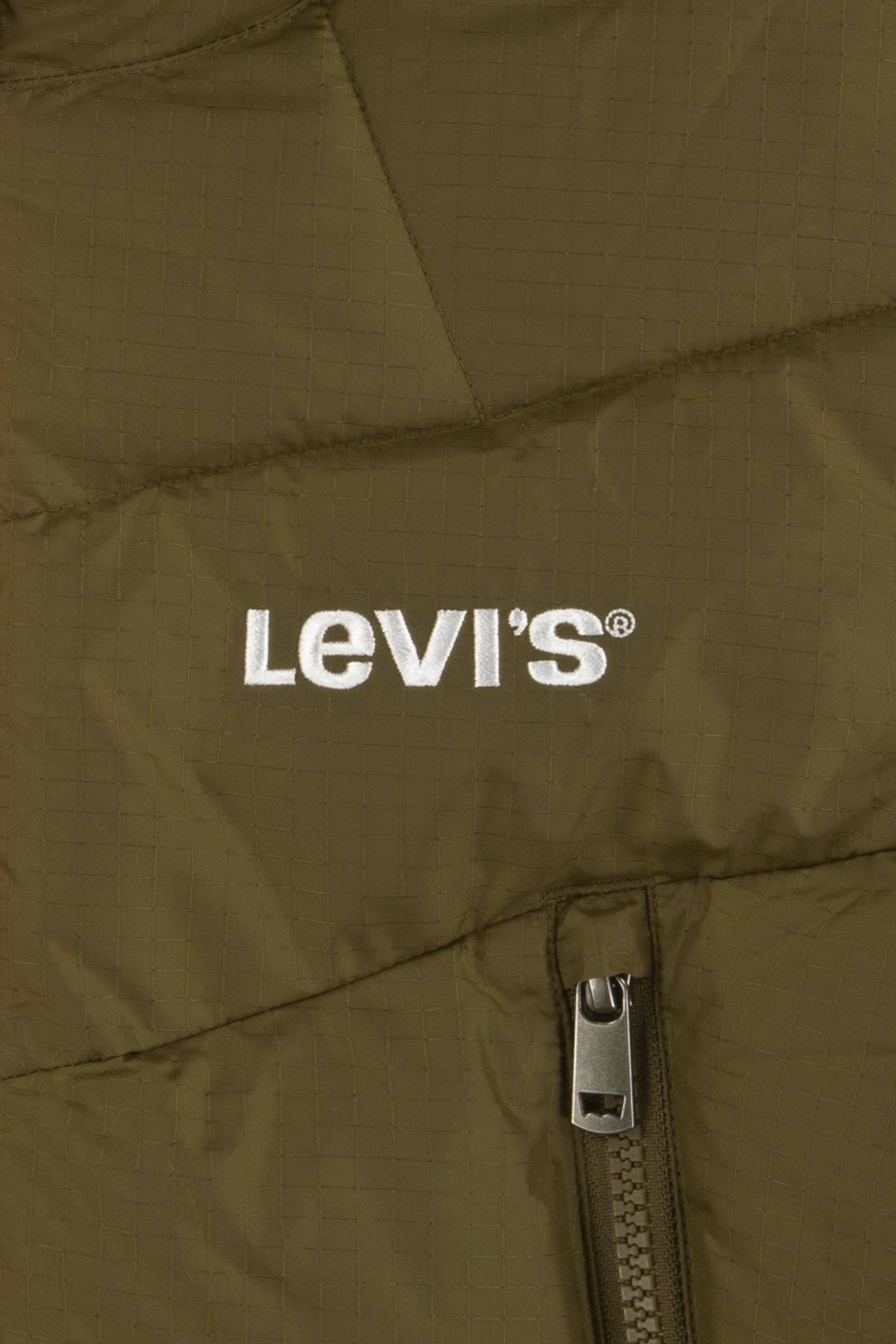 BOYS SHERPA LINED PUFFER DARK OLIVE 3