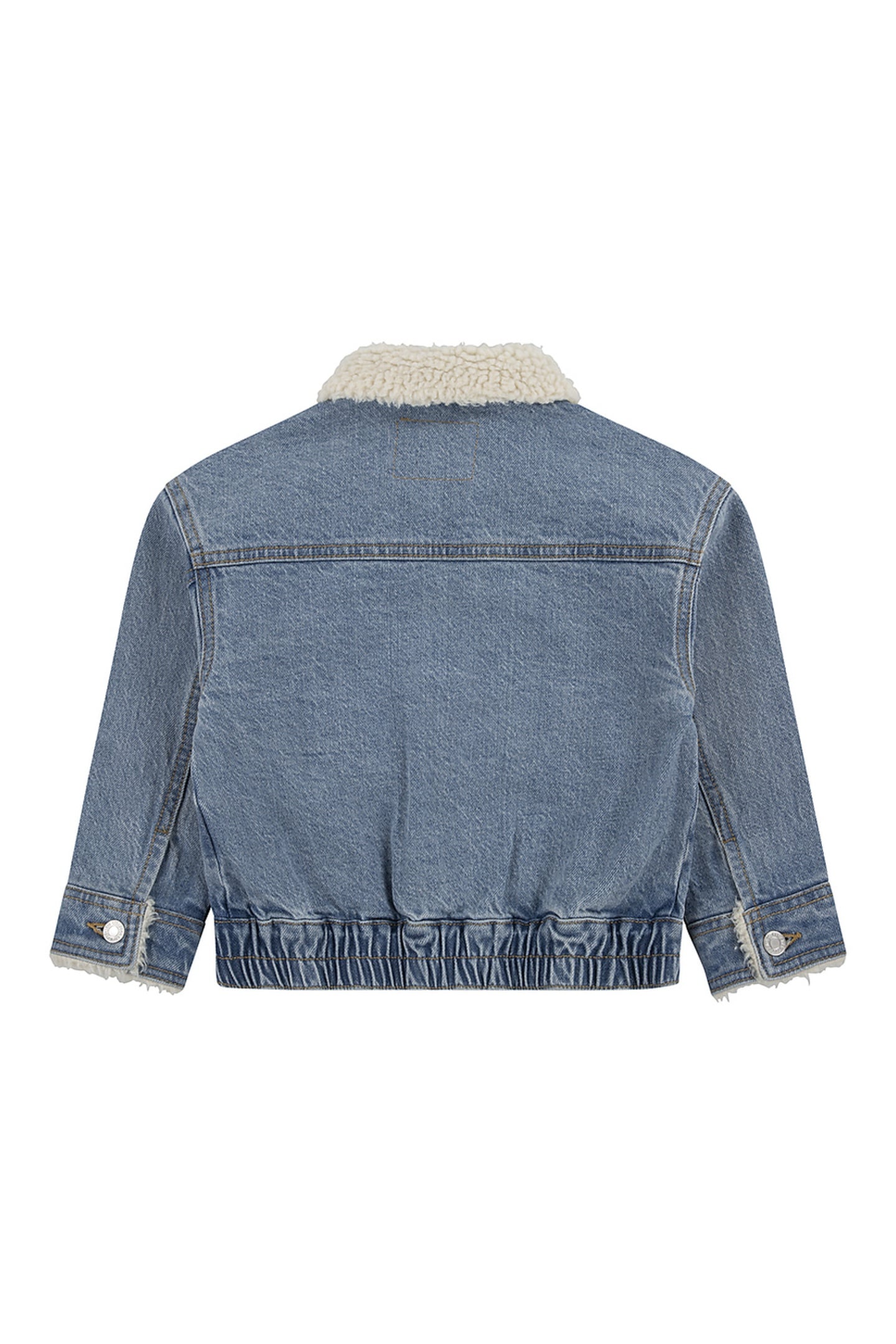 GIRLS DENIM JACKET W/ SHERPA COLLAR GOLD COUNTRY 2