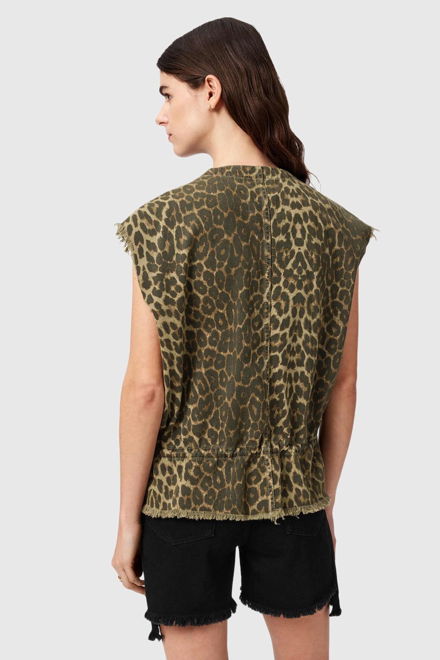 SOFI WAISTCOAT CAMO LEPPO GREEN 3