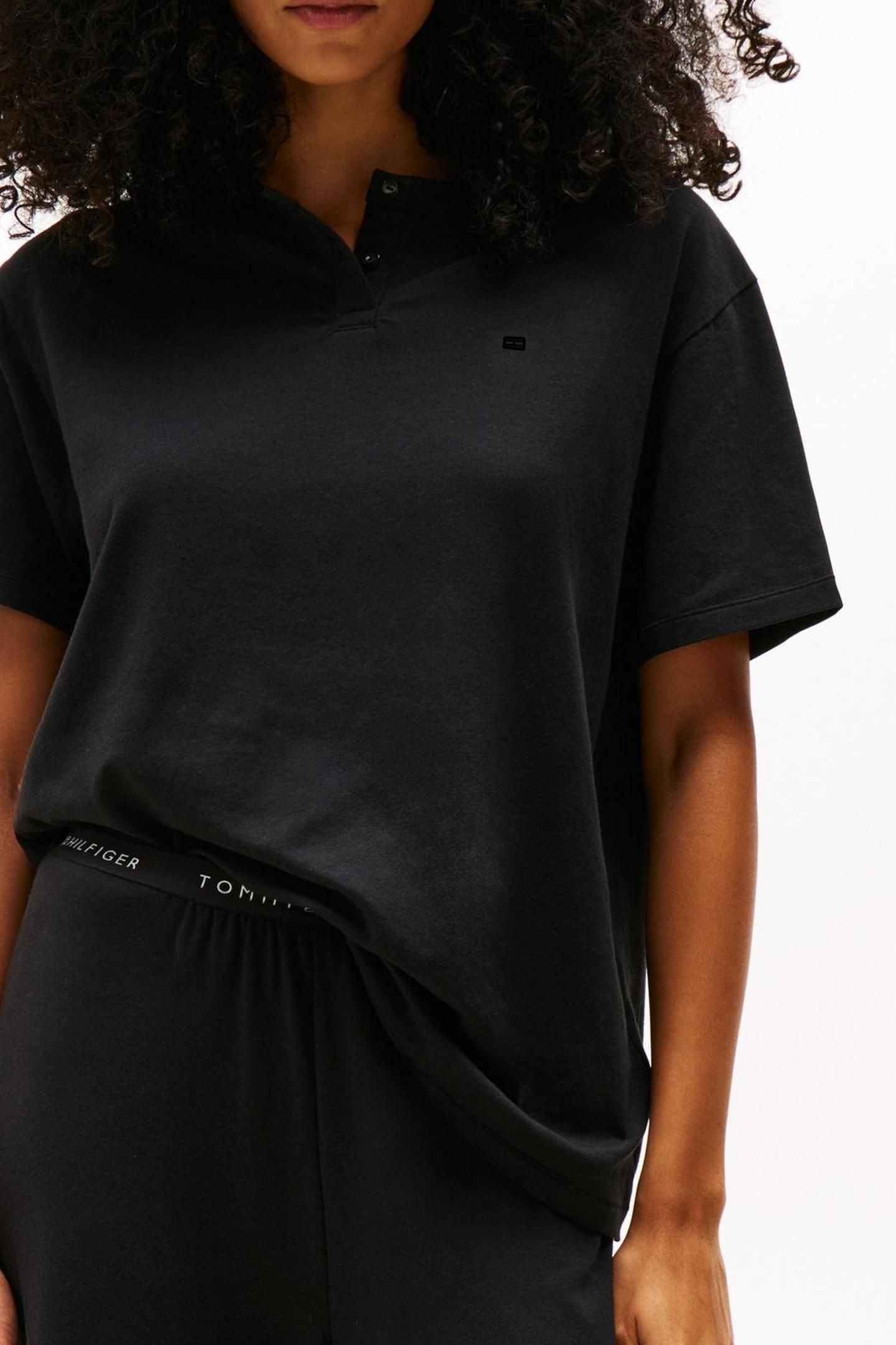 SS MODAL HENLEY T-SHIRT BLACK 4