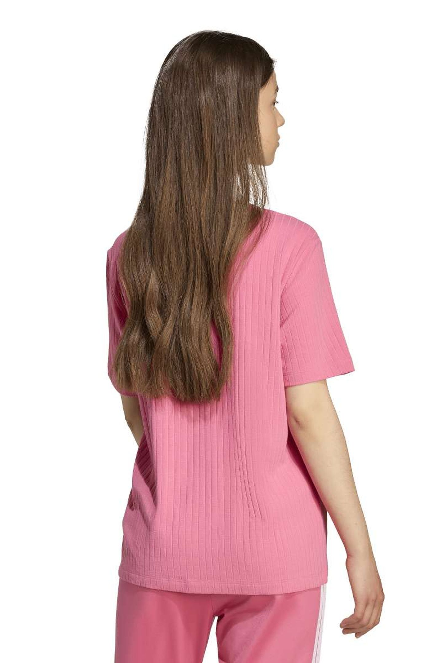JUNIOR WIDE RIB TEE PINK FUSION 2