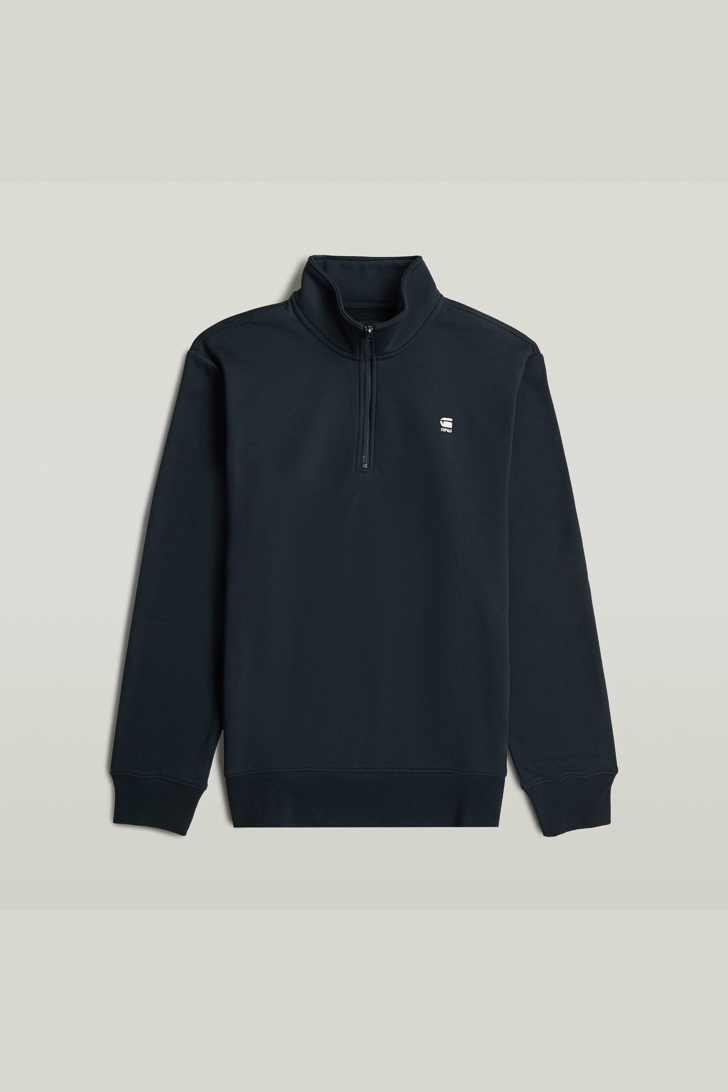 CORE HALF ZIP STAND UP COLLAR SWEAT L/S BLUE 3