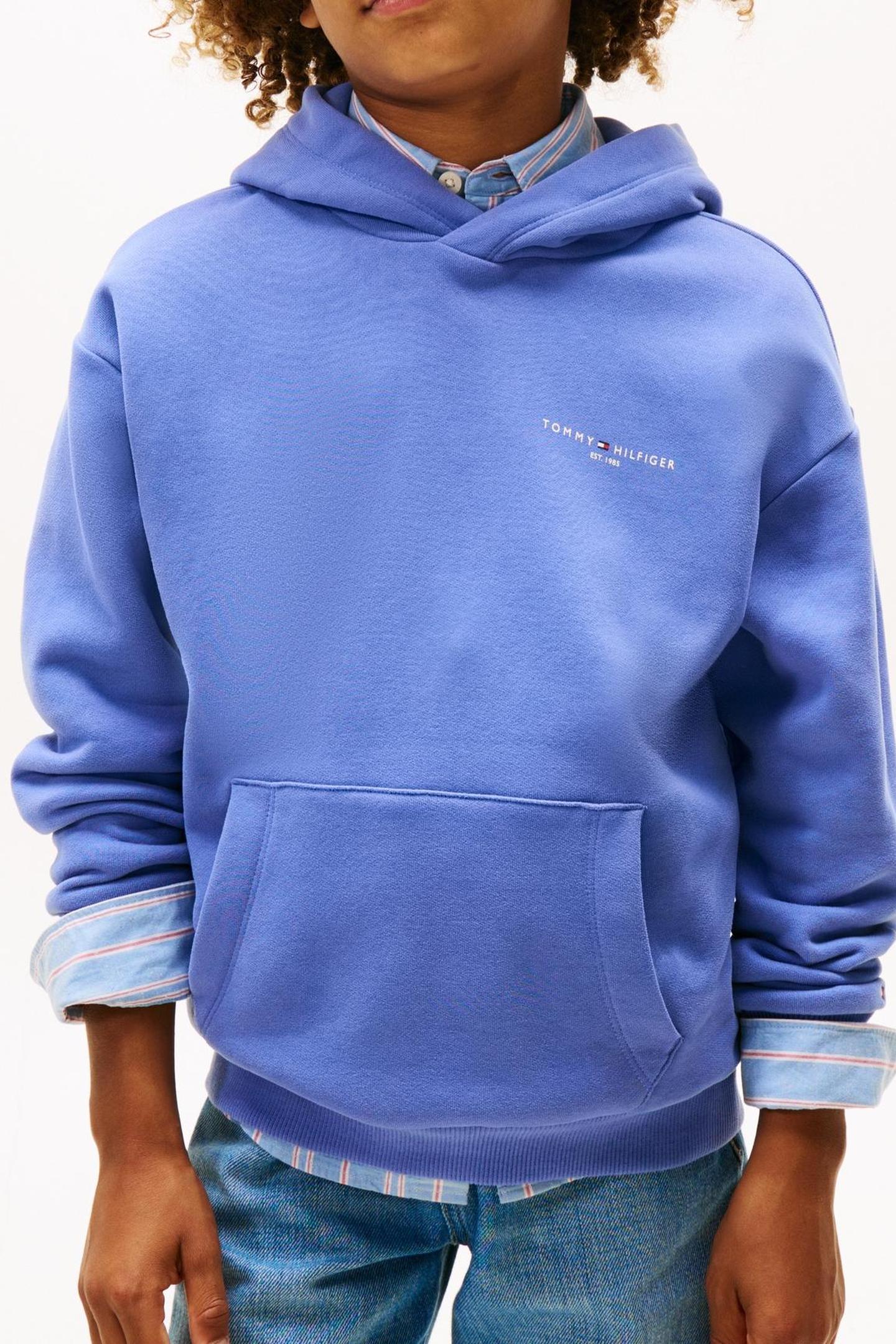 UNISEX MINI CORP HOODIE SOFT SAPPHIRE 1