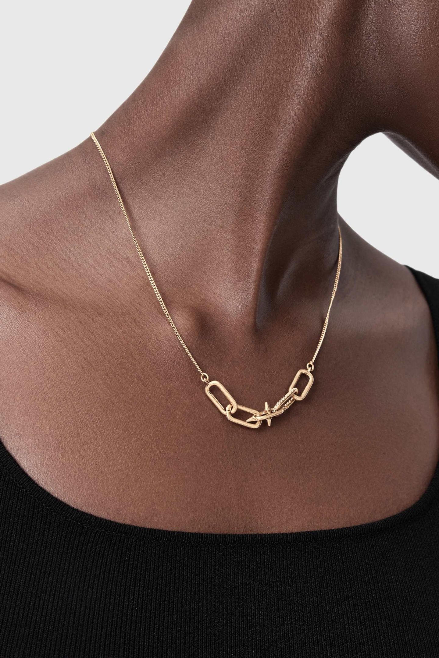 LAIO PAVE LINK NCKLC WARM BRASS 2