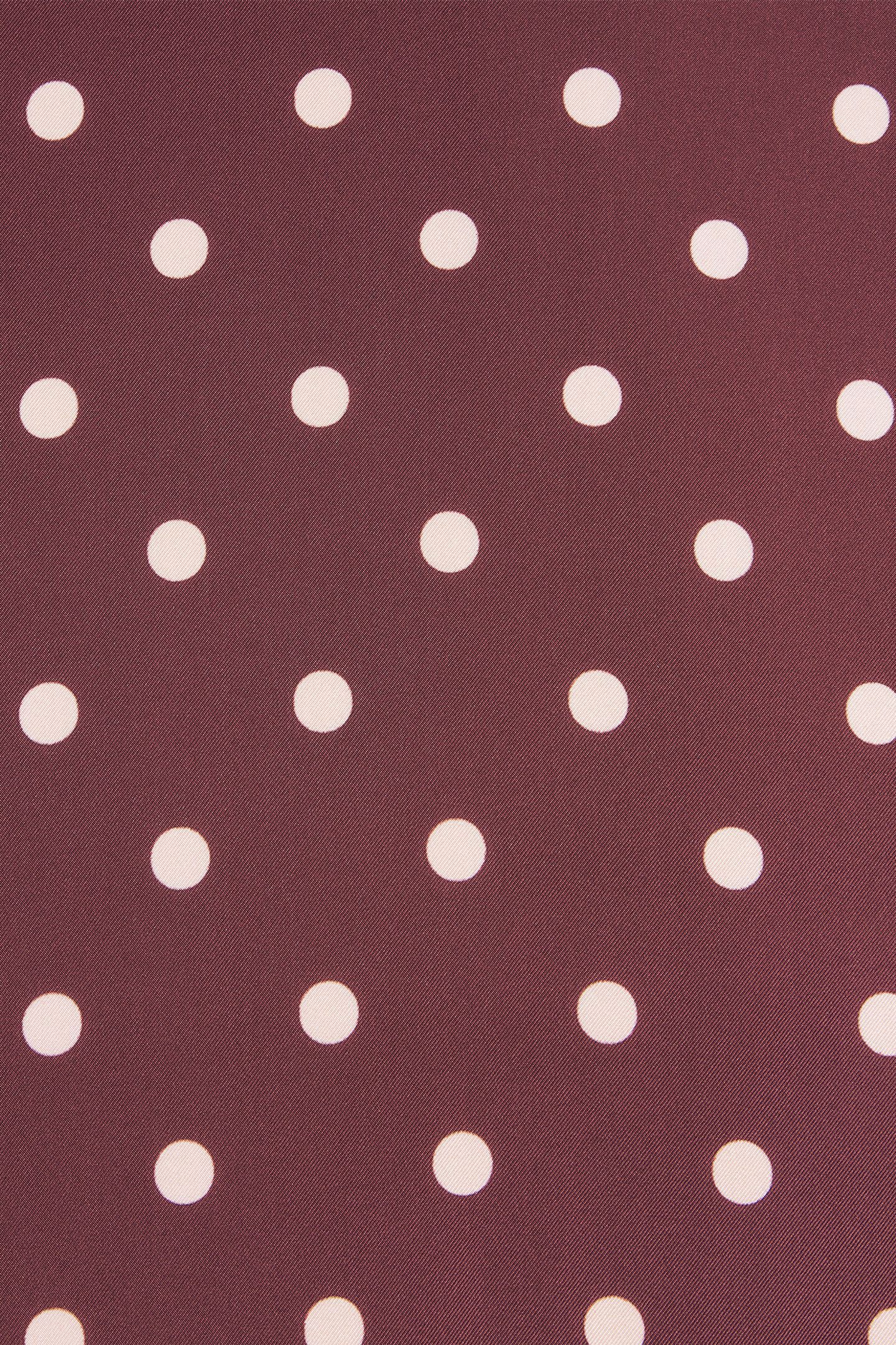 WOMEN SCARF POLKA SILK BUBBLEGUM/RASP 4