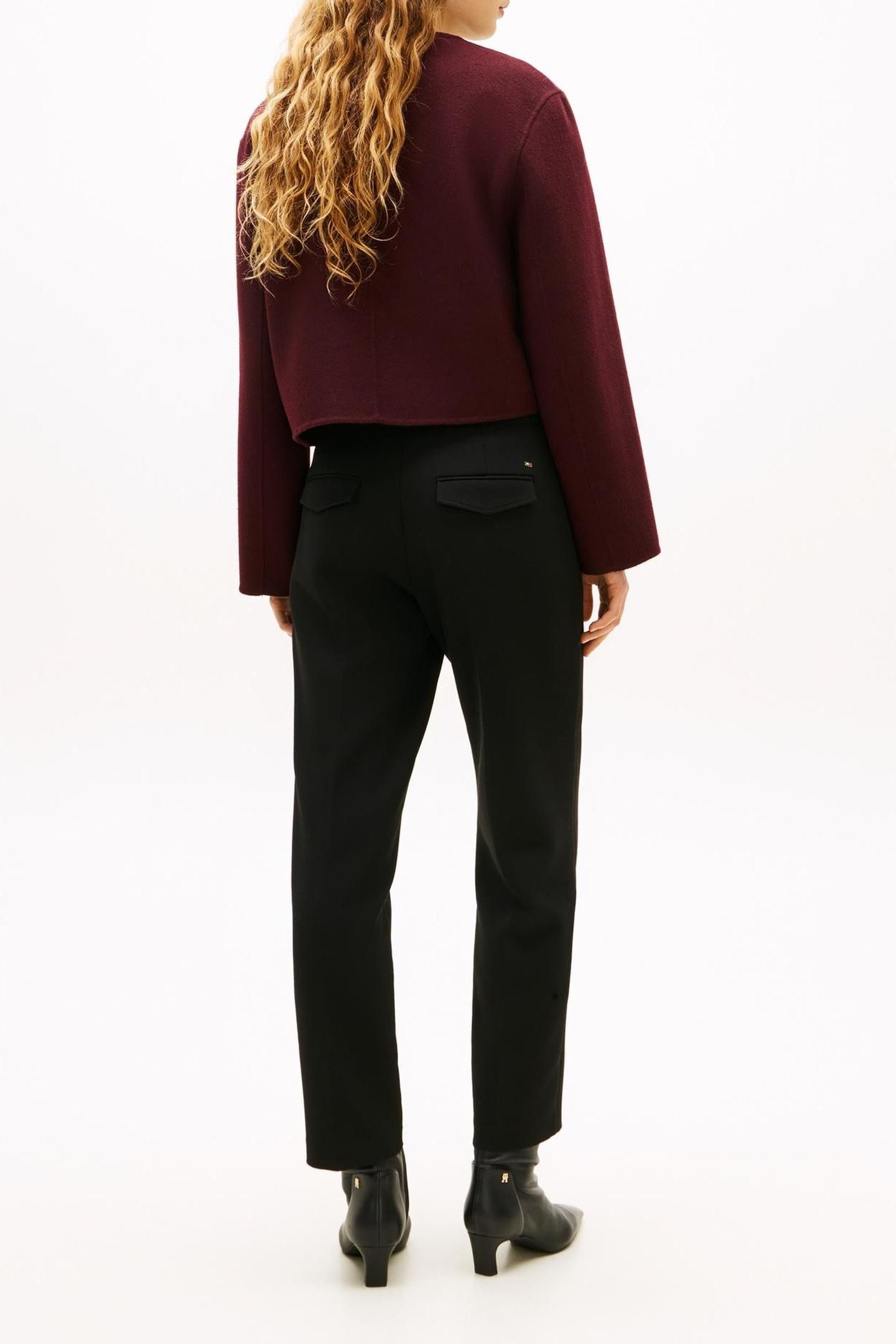 DF WOOL BLEND REG JACKET DEEP BURGUNDY 3