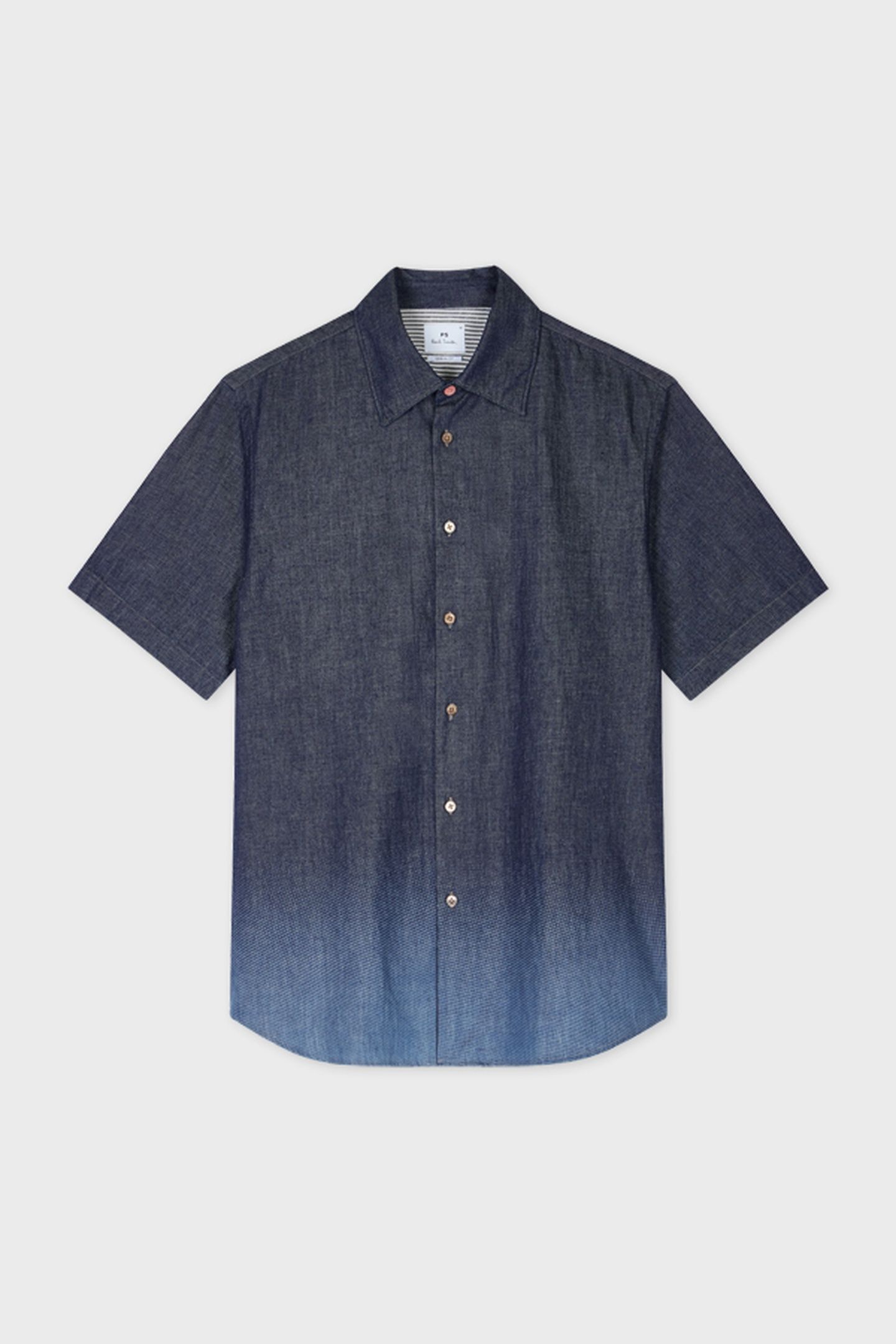 MENS SS CASUAL FIT SHIRT BLEACH EFFECT 5