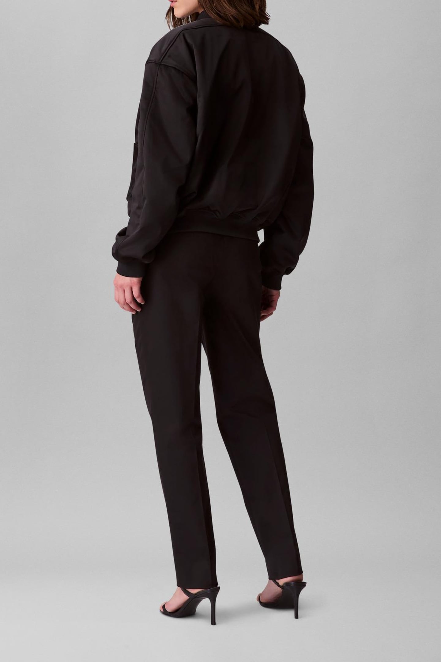 SATIN BOMBER BLACK 2