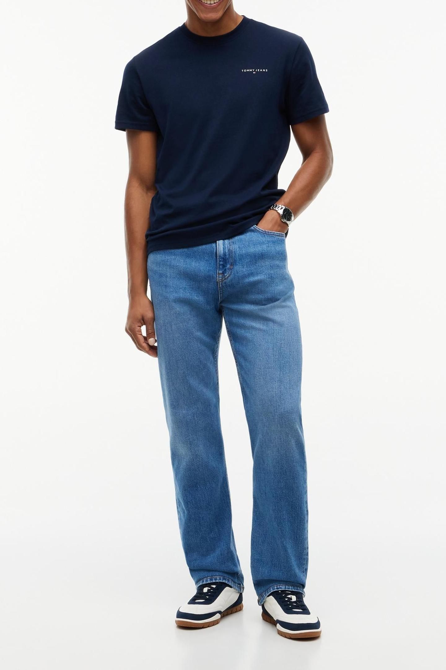 TJM SLIM LINEAR TEE DARK BLUE 3