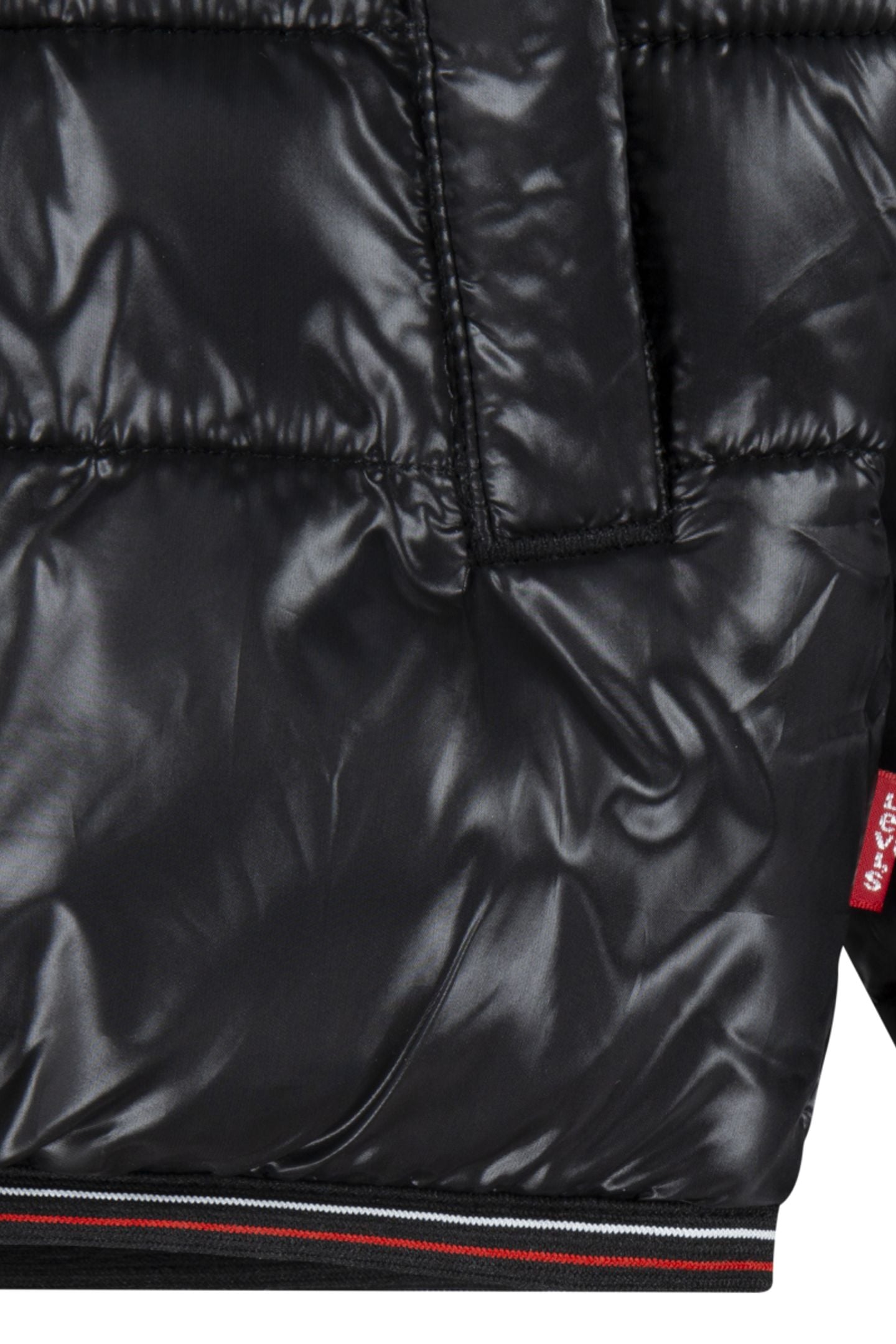 BOYS SHERPA LINED PUFFER JACKET BLACK 3