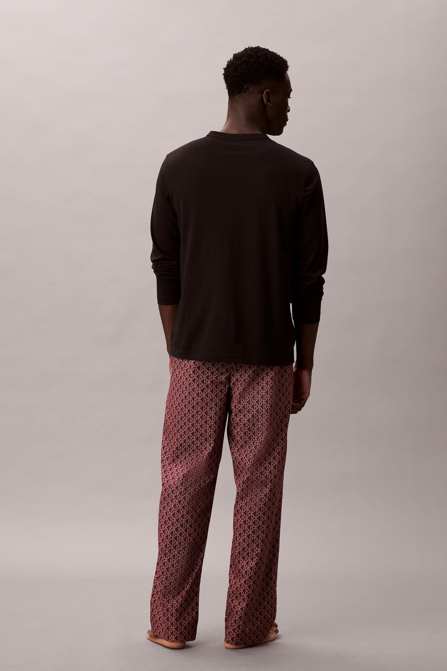 LS TEE PANT SET BLACK TOP 2
