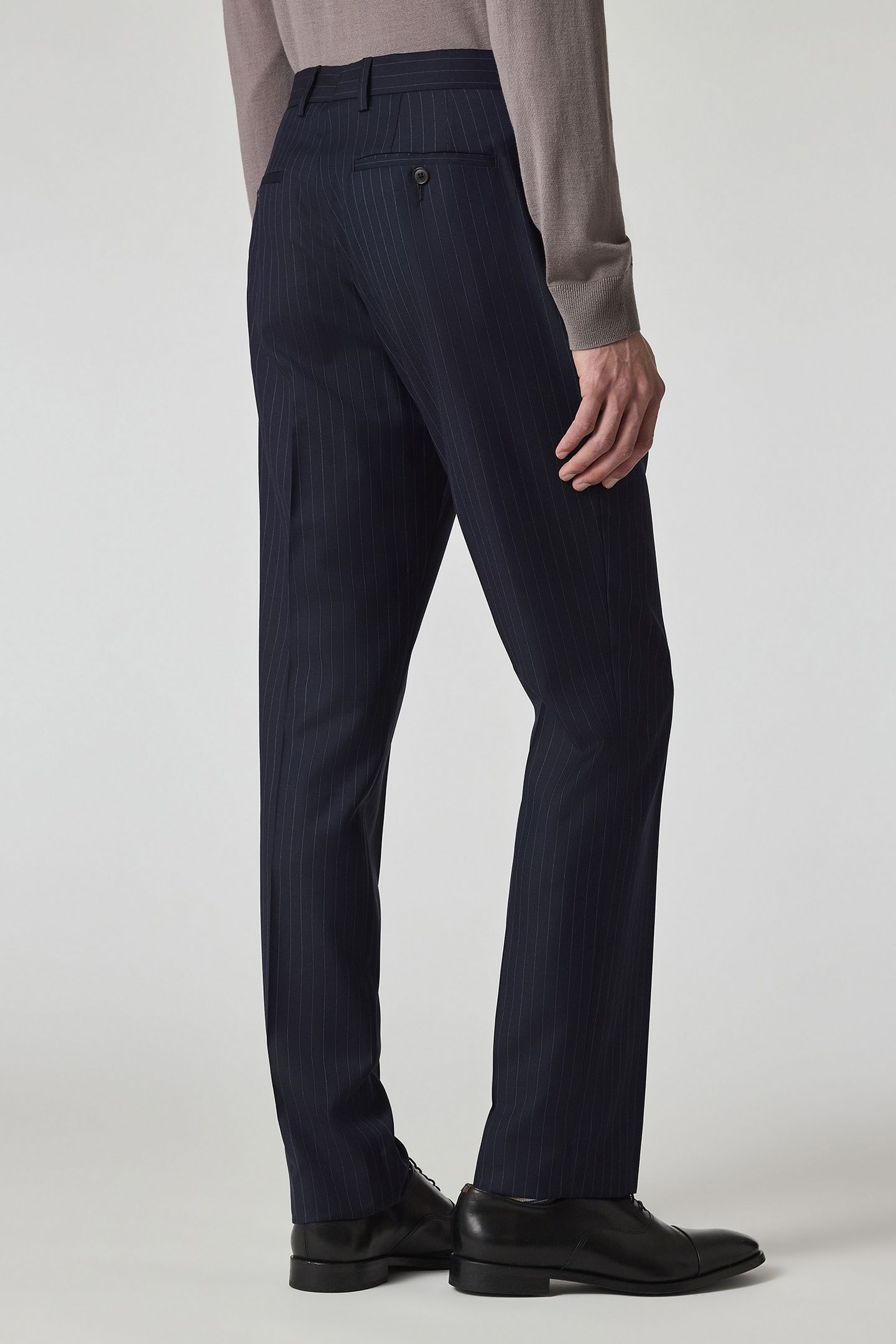 MENS TAILORED FIT 2 BUTTON SUIT INKY BLUE 5