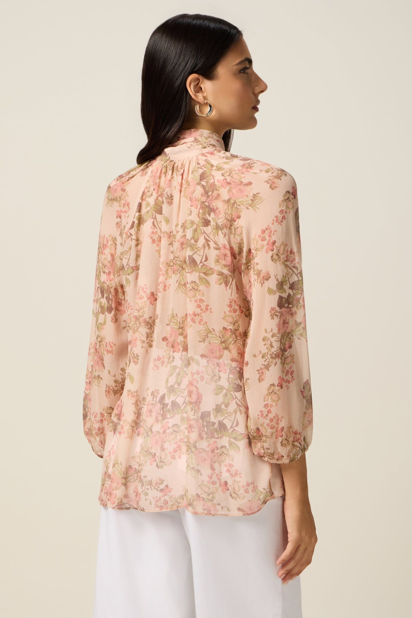 PATTERNED VISCOSE SHIRT PINK 2