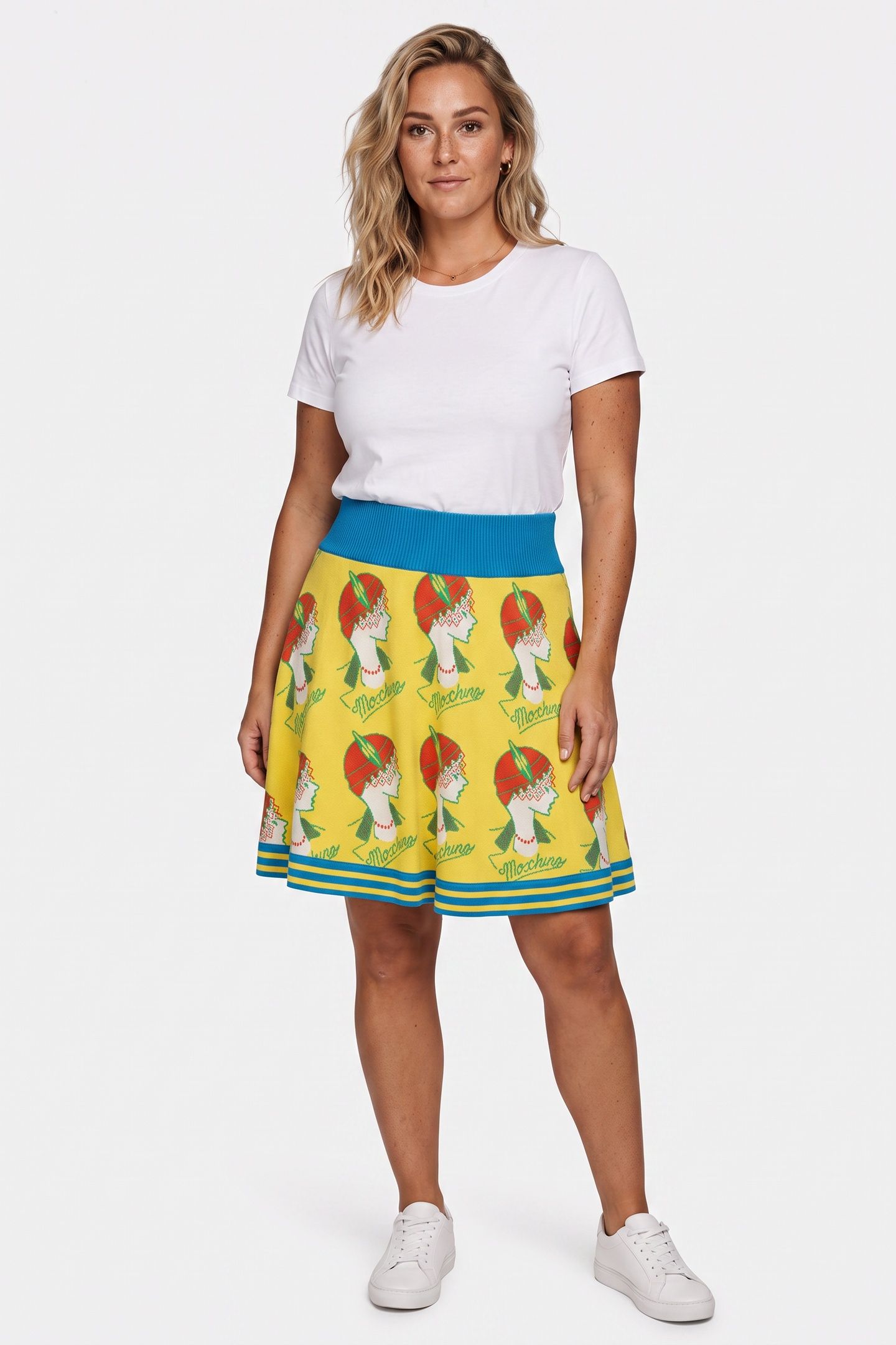 KNITTED SKIRT YELLOW 1