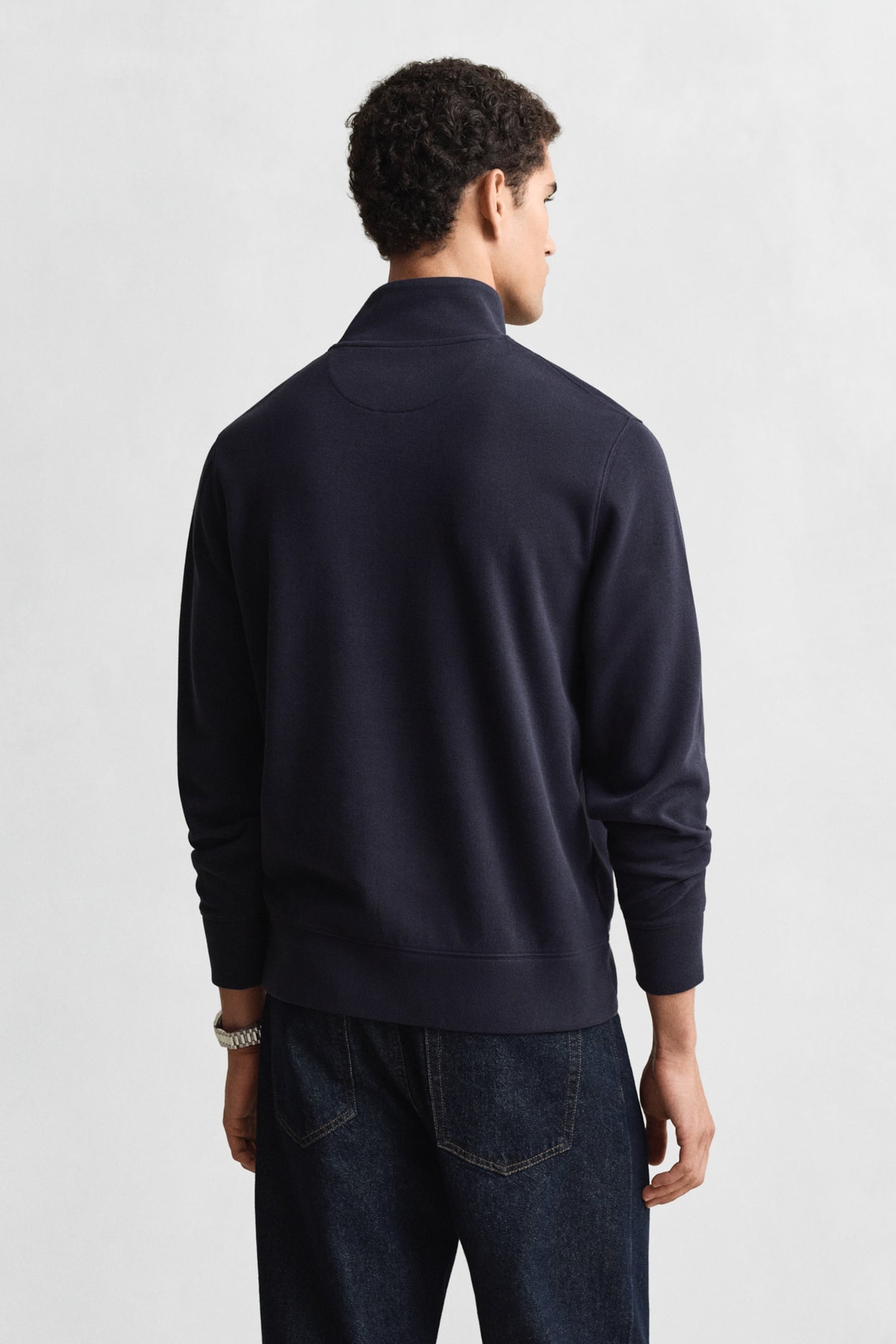 LIGHT SACKER HALF ZIP EVENING BLUE 2