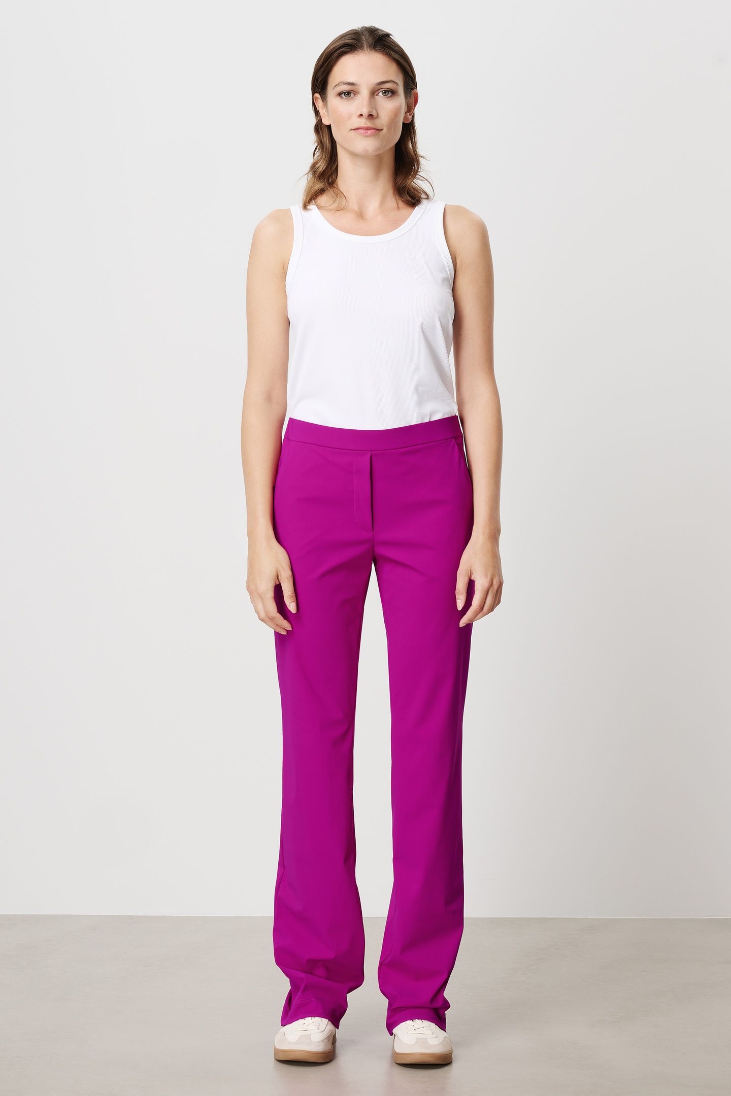LONG BASIC PANTS WILD BERRY 2