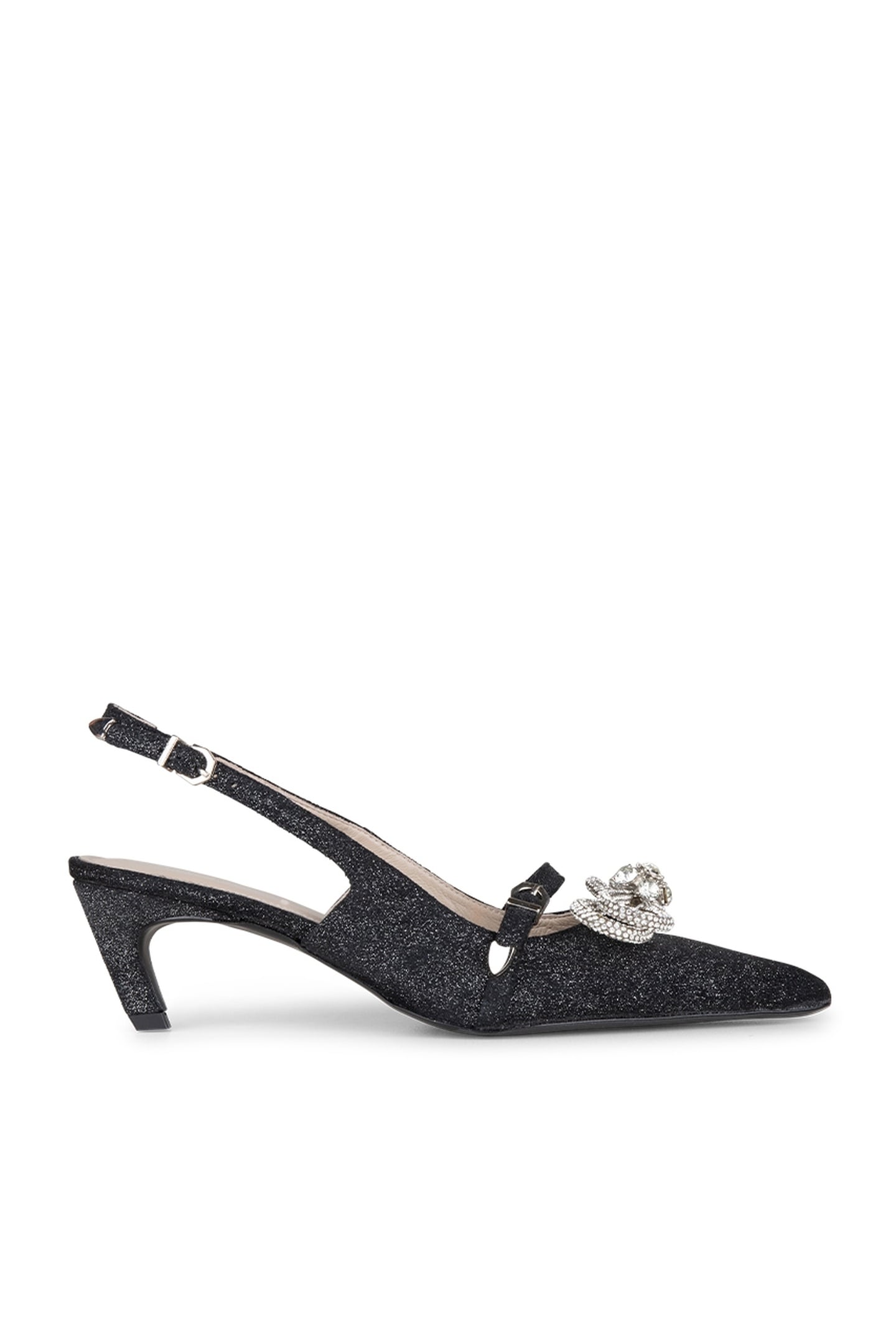 SHAY SUEDE SPARKLE PUMPS RAVEN 1