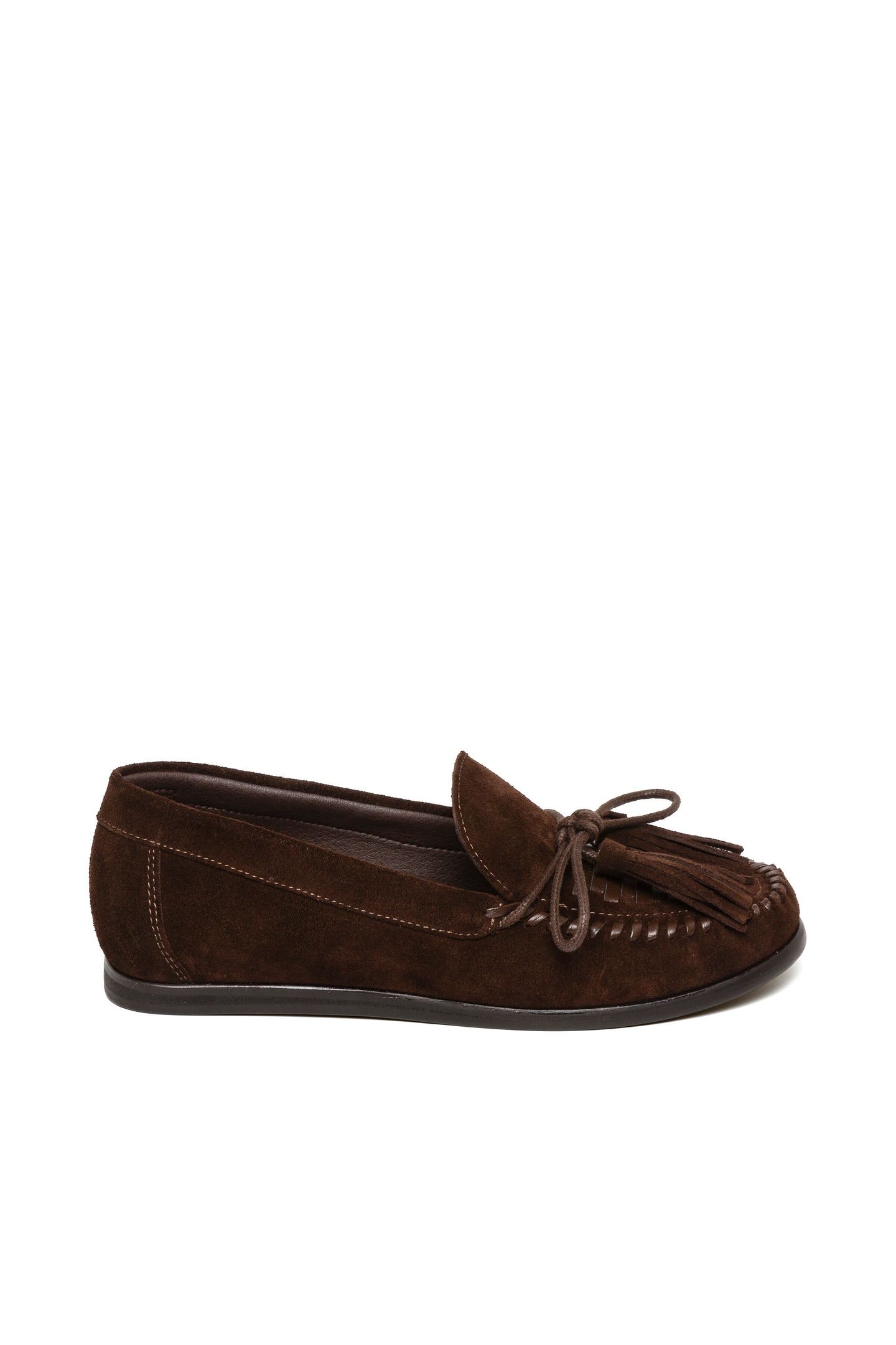 YAIRA FLAT SHOES BROWN SUEDE 1