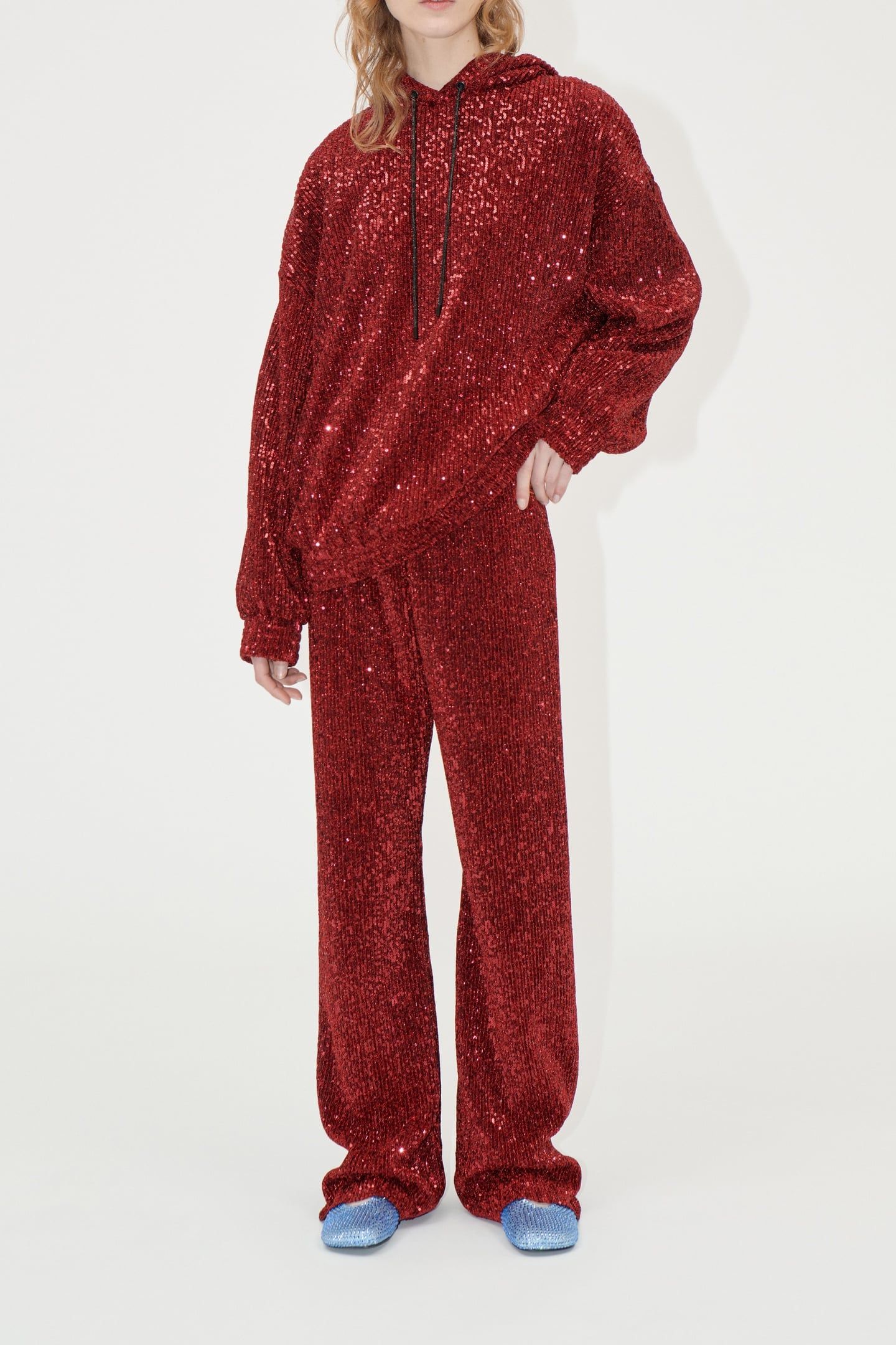OVERSIZE HOODIE BORDEAUX 1