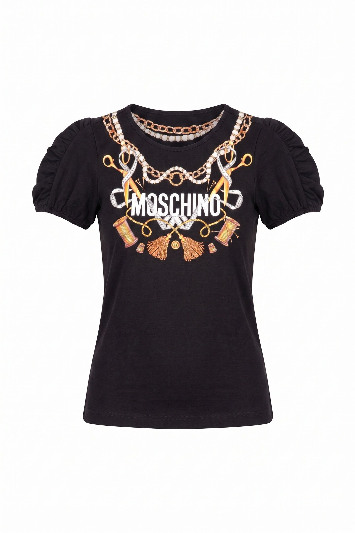 GIRL'S T-SHIRT IN JERSEY SARTORIAL LOGO BLACK 2